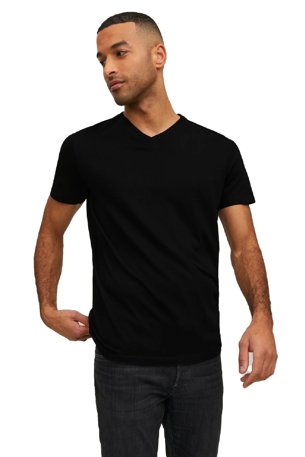 Jack & Jones Jjeorganic Erkek Tişört 12156102 Siyah