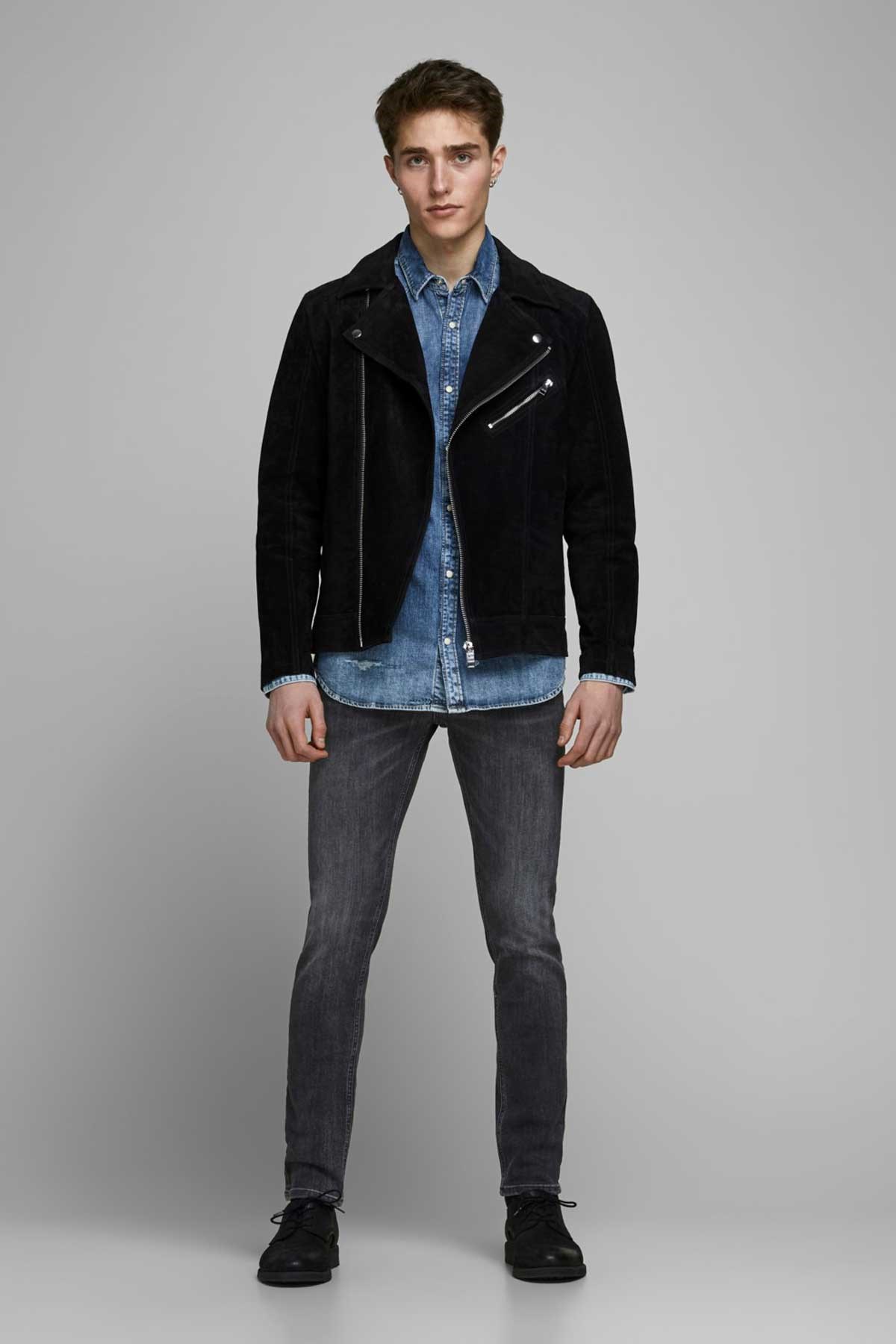 Jack & Jones Jjiglenn Erkek Kot Pantolon 12159030 Siyah