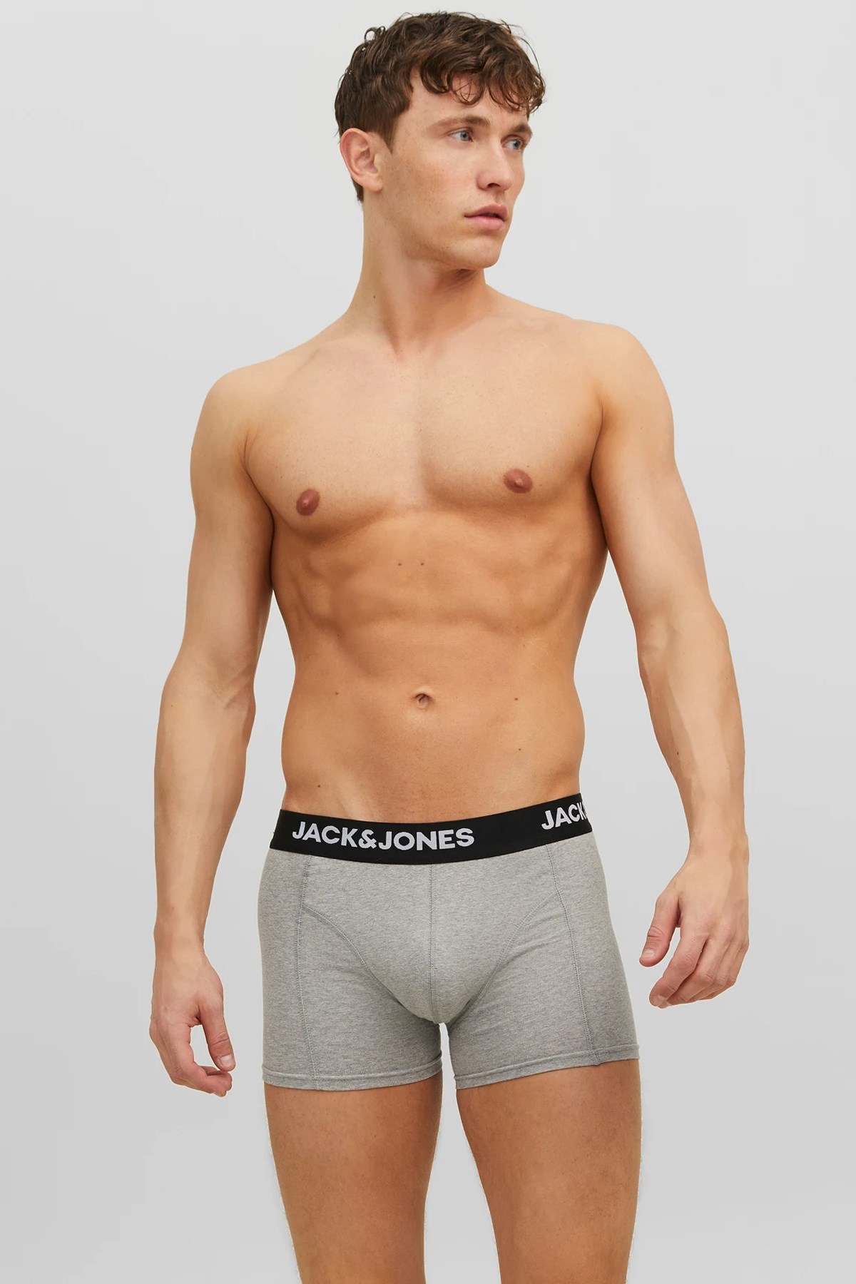 Jack & Jones Jacanthony Solid 3 Pack Erkek Boxer 12160750 Siyah