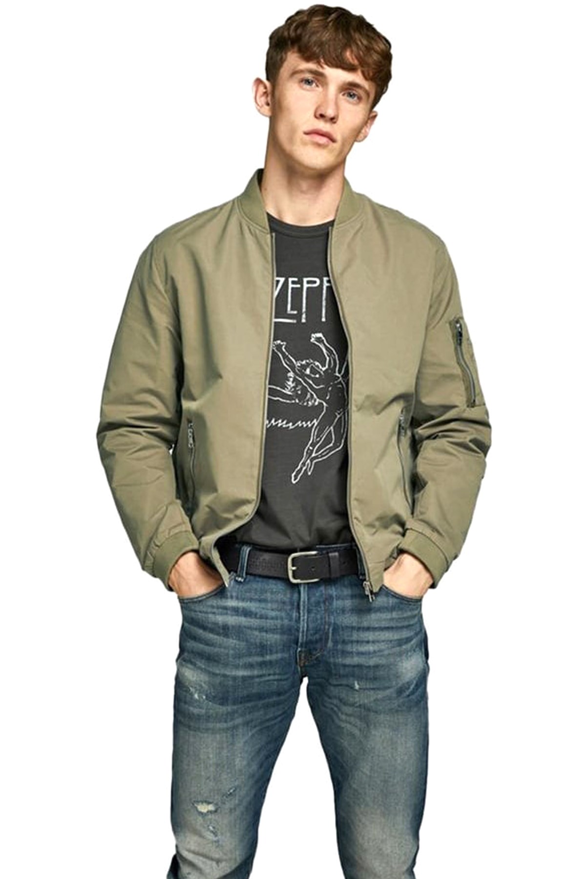 Jack & Jones Erkek Ceket 12165203 Yeşil