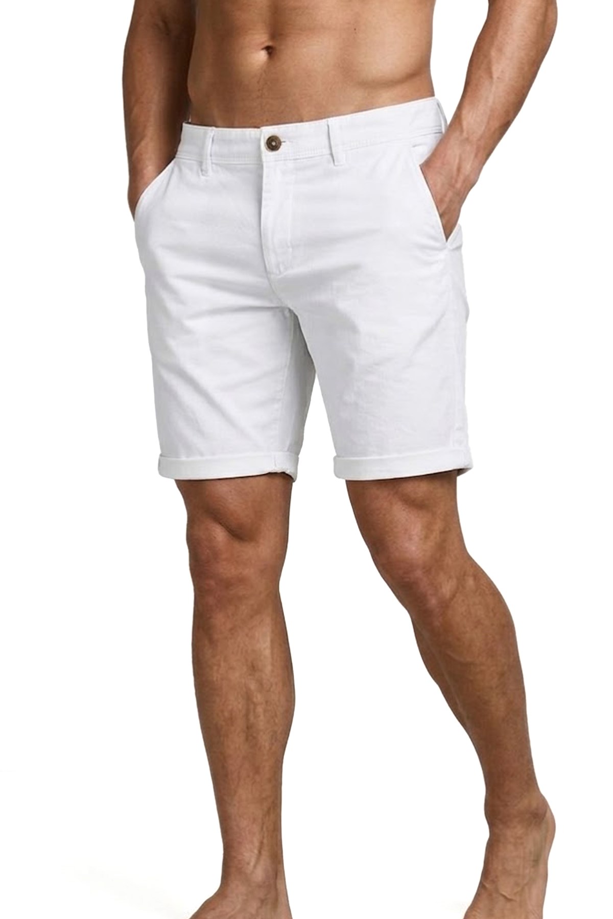 Jack & Jones Jpstbowie Erkek Şort 12165604 Beyaz