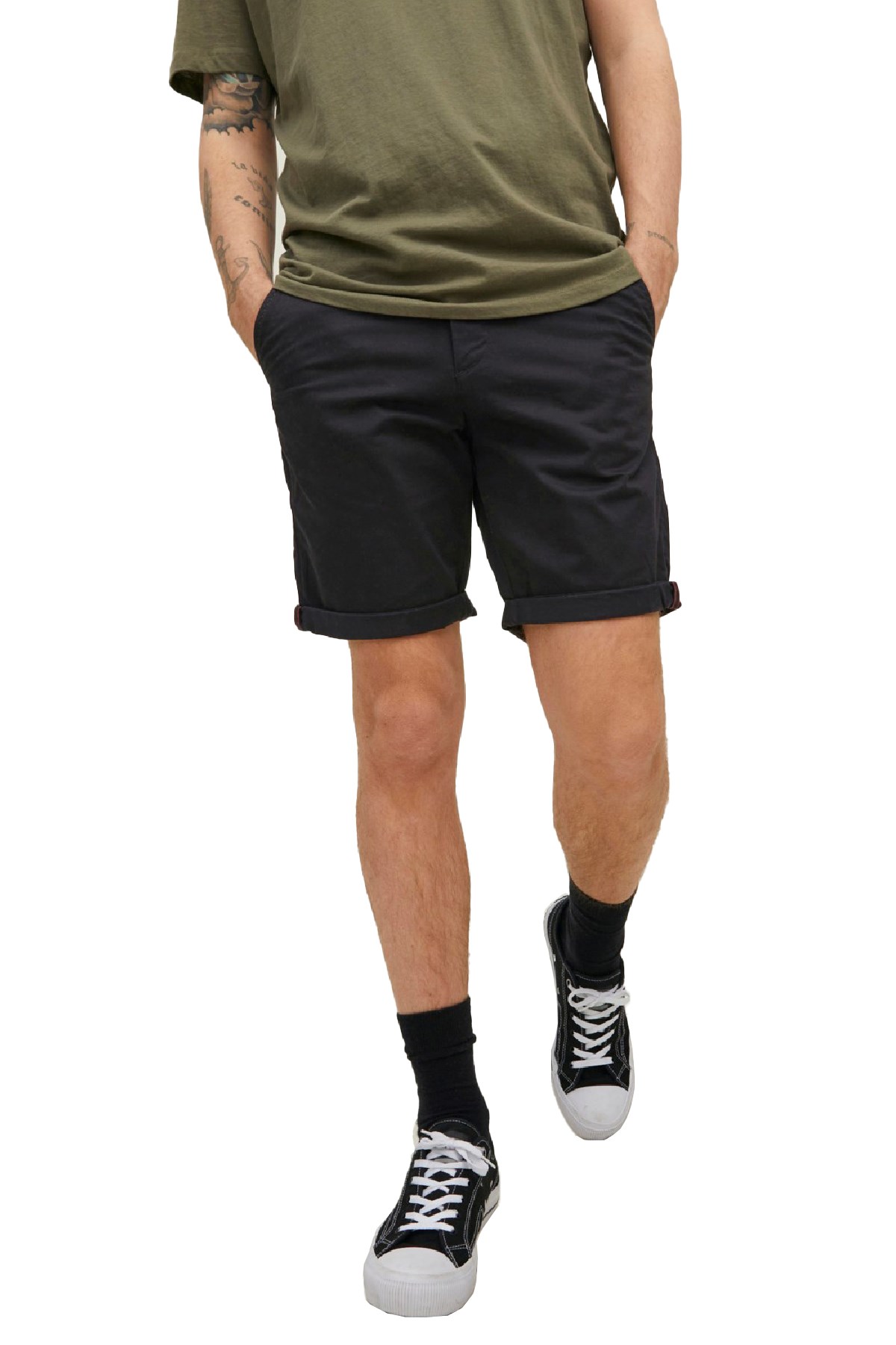 Jack & Jones Jpstbowie Erkek Şort 12165604 Siyah