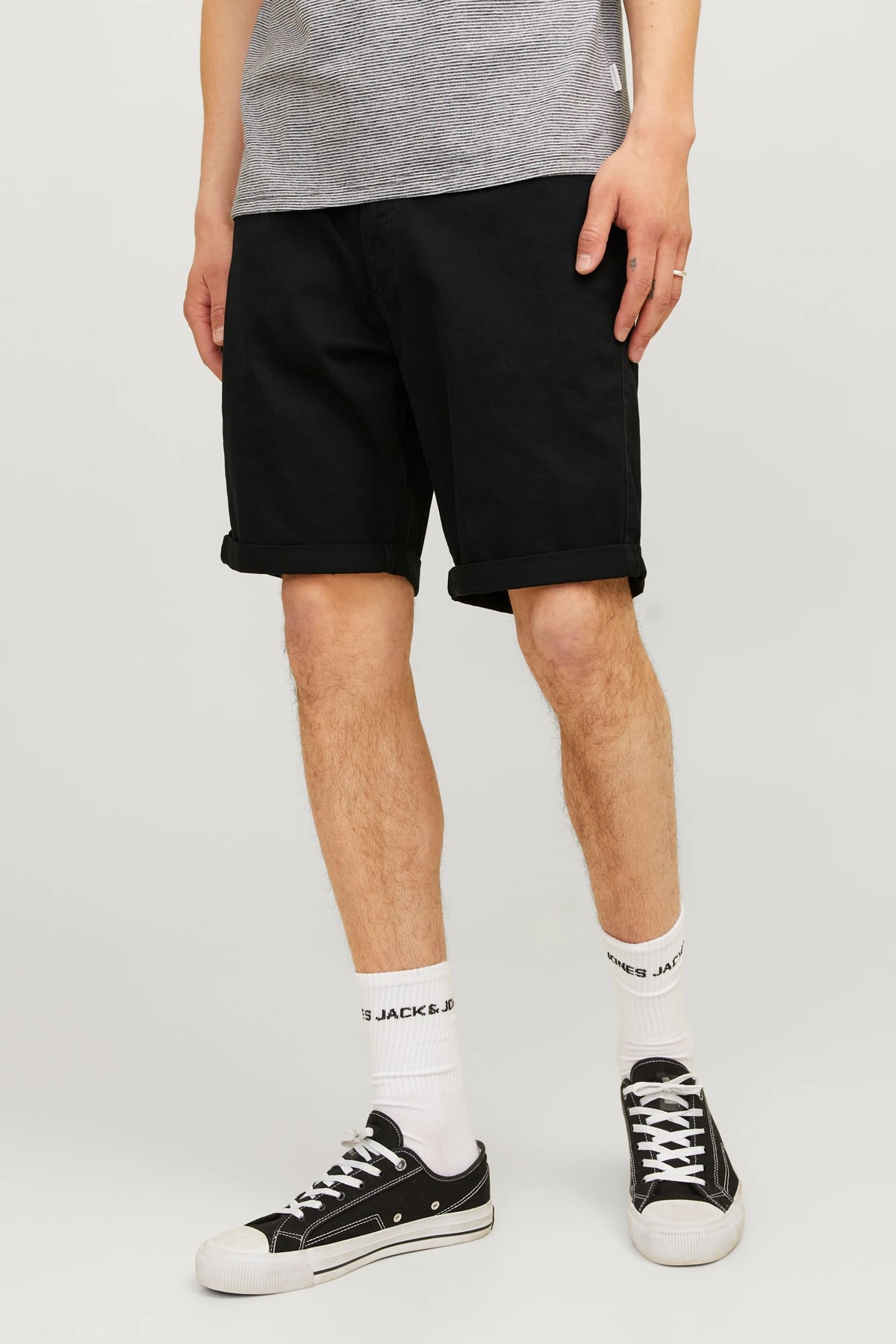 Jack & Jones Jpstrick Erkek Şort 12165892 Siyah