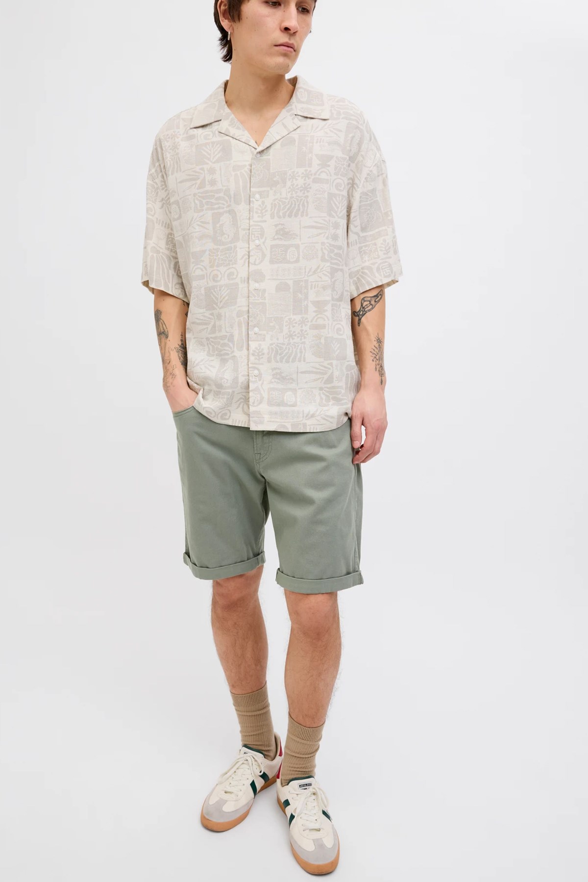 Jack & Jones Jpstrick Erkek Şort 12165892 Yeşil