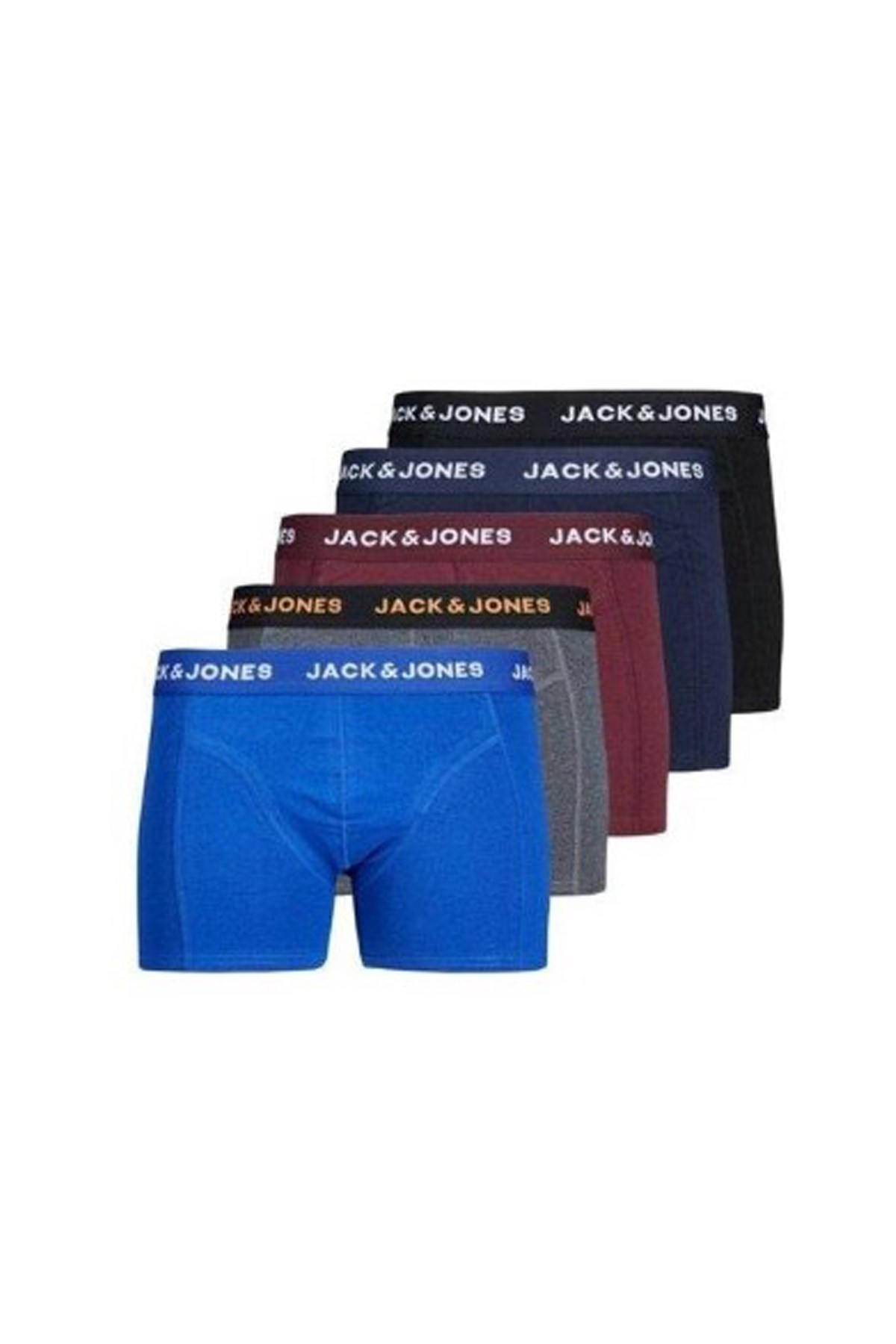 Jack & Jones Jackblack 5 Pack Erkek Boxer 12167028 Çok Renkli