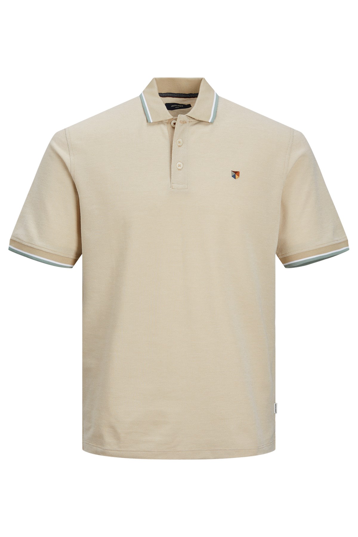 Jack & Jones Erkek Polo Yaka Tişört 12169064 Bej