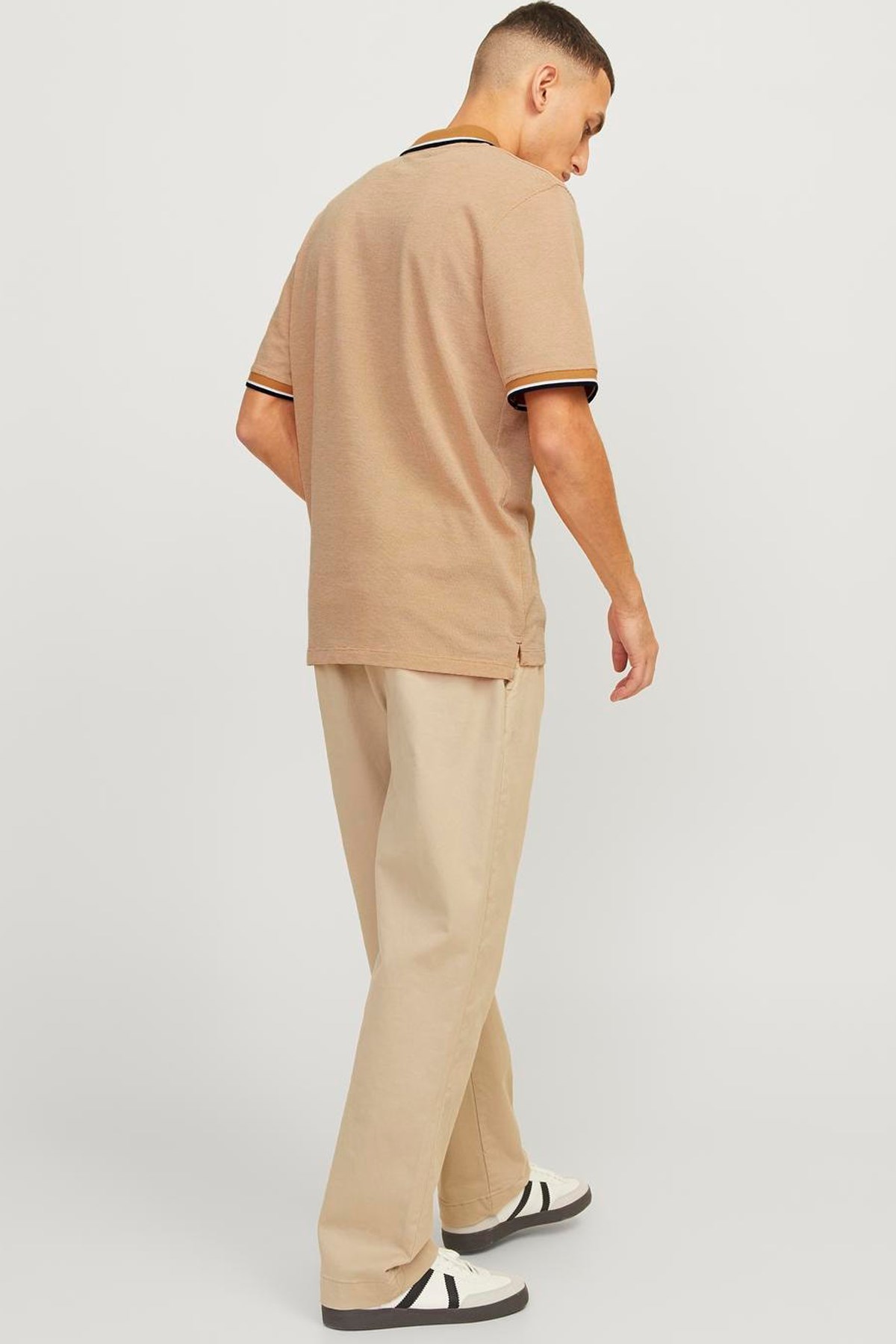 Jack & Jones Erkek Polo Yaka Tişört 12169064 Turuncu