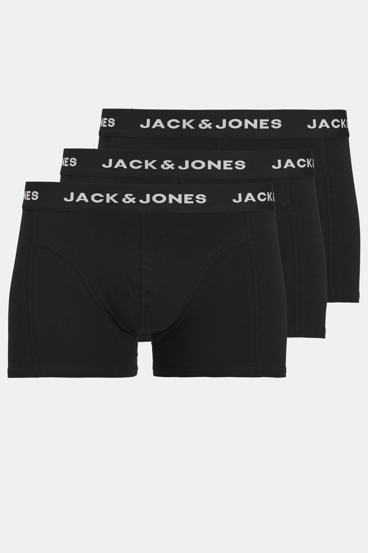 Jack & Jones Jacanthony Solid 3 Pack Erkek Boxer 12171944 Siyah