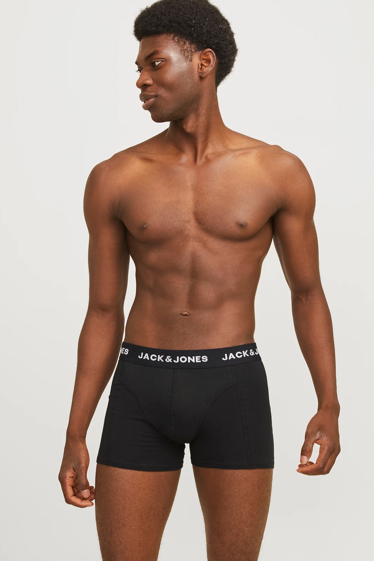 Jack & Jones Jacanthony Solid 3 Pack Erkek Boxer 12171944 Siyah