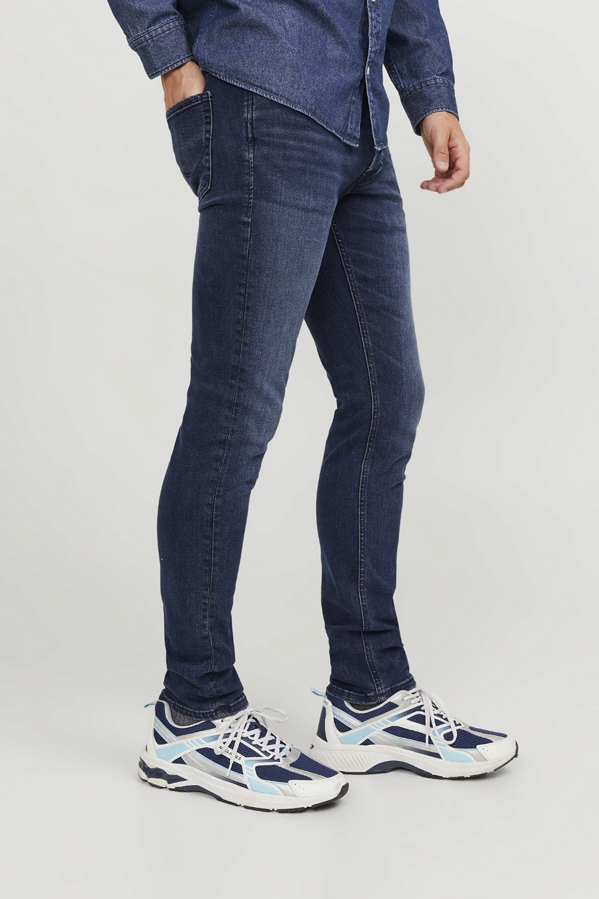 Jack & Jones Erkek Jeans 12173407 Mavi