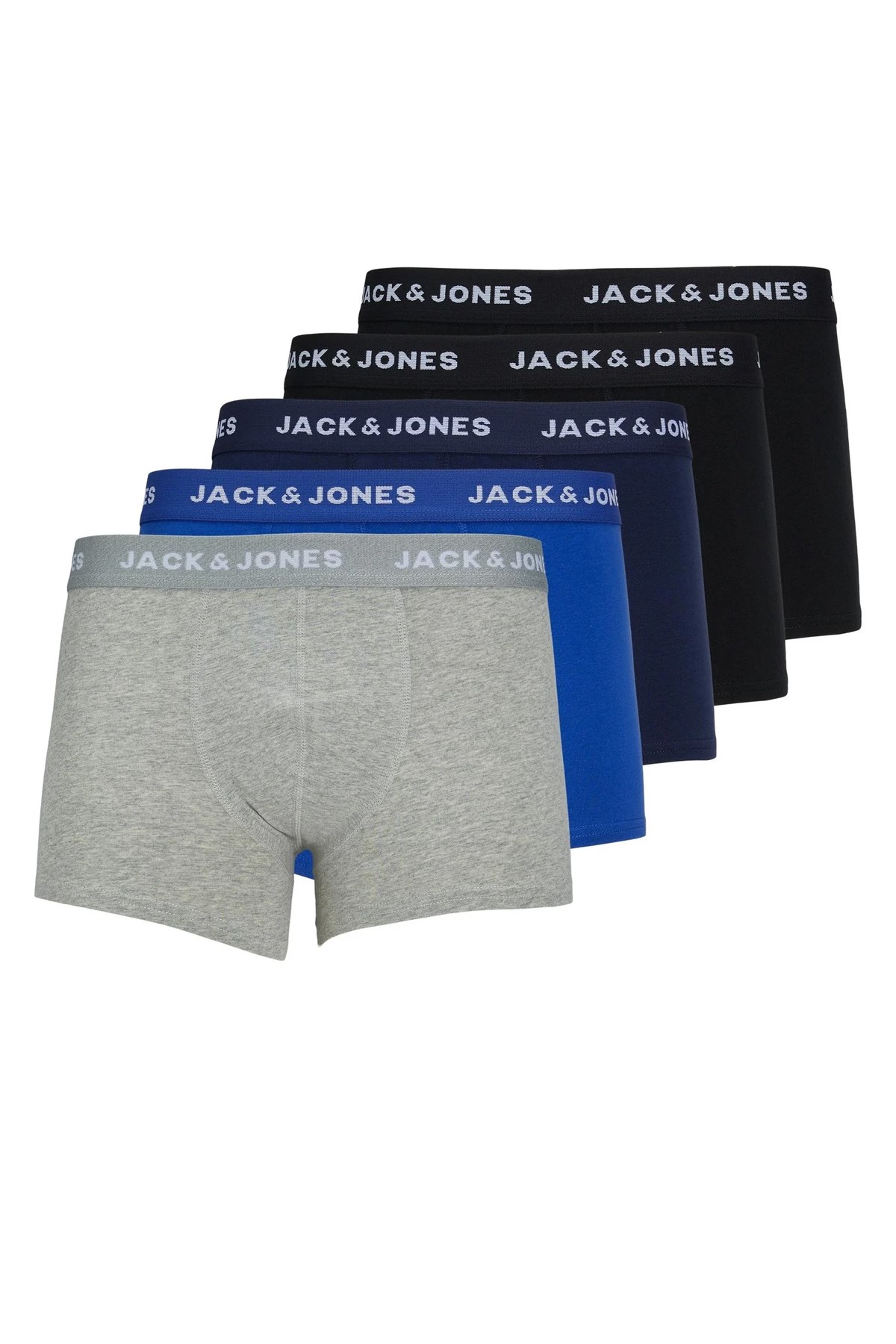 Jack & Jones Jacbasıc Plain Trunks 5'li Boxer 12173776 Siyah