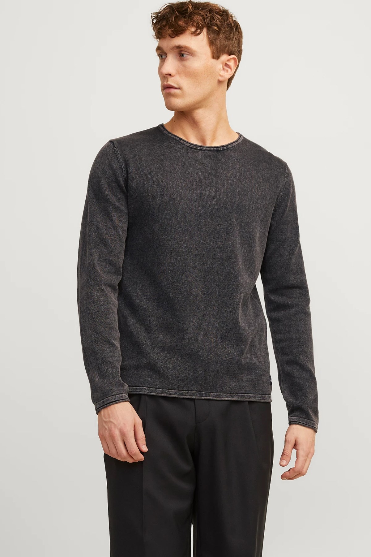 Jack & Jones Jjeleo Erkek Kazak 12174001 Antrasit