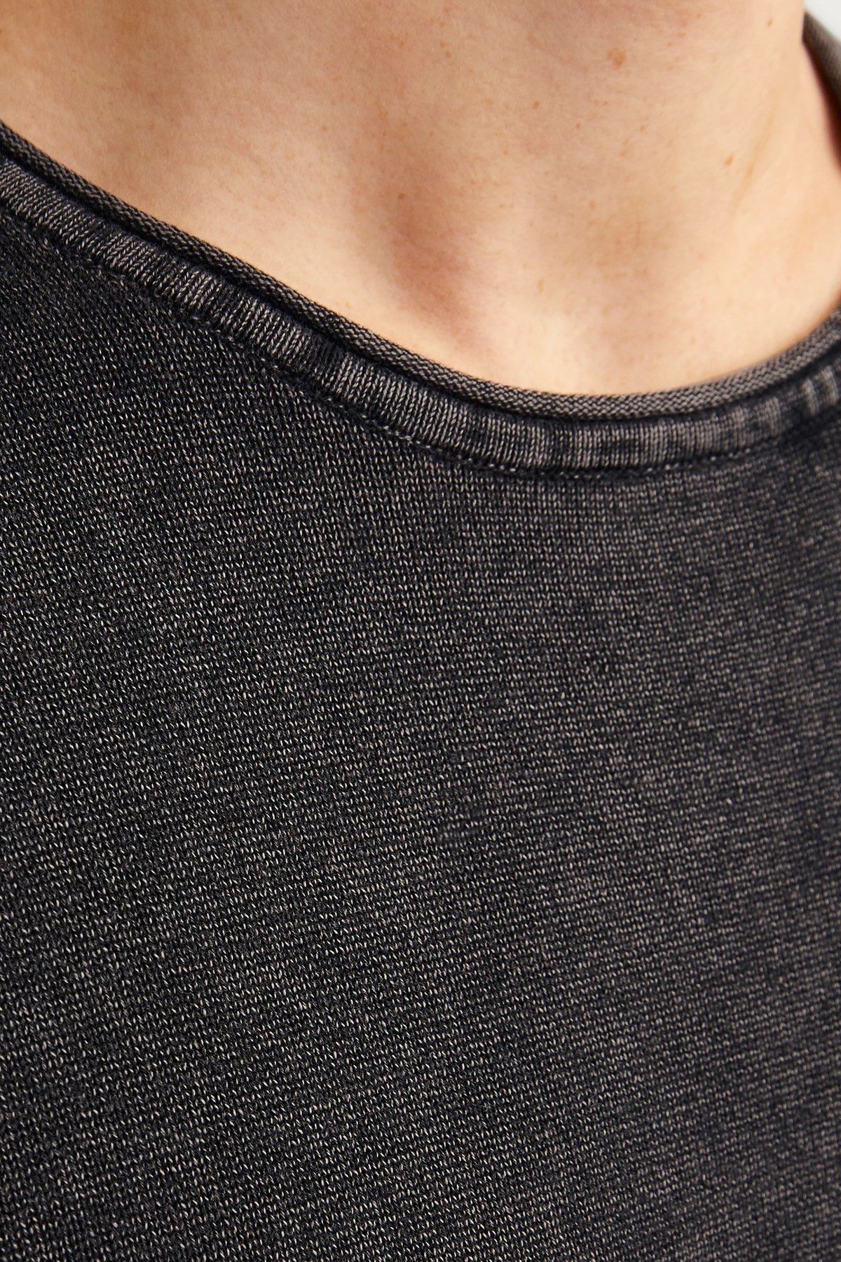 Jack & Jones Jjeleo Erkek Kazak 12174001 Antrasit