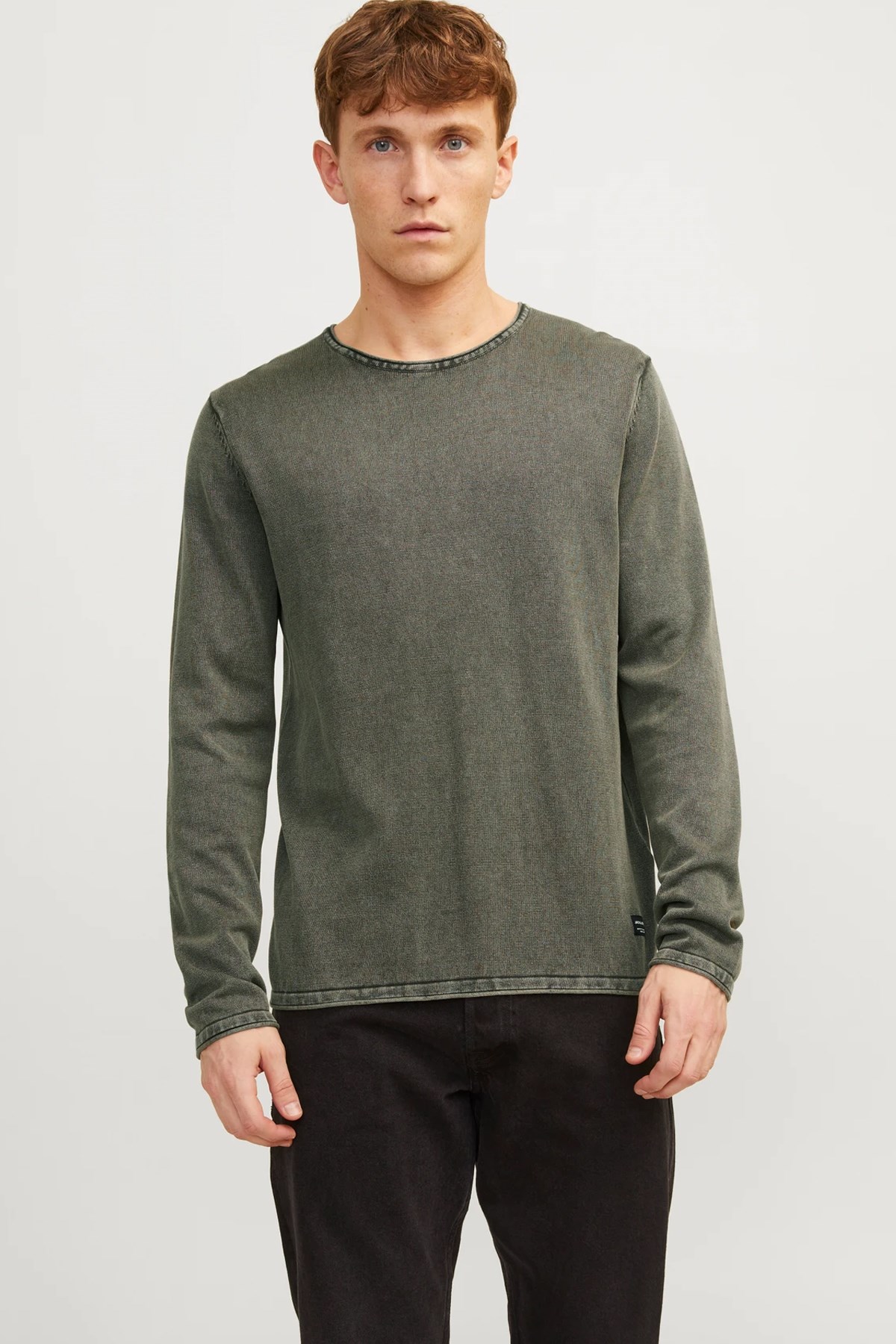 Jack & Jones Jjeleo Erkek Kazak 12174001 Haki