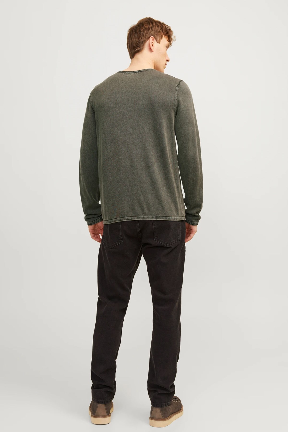 Jack & Jones Jjeleo Erkek Kazak 12174001 Haki