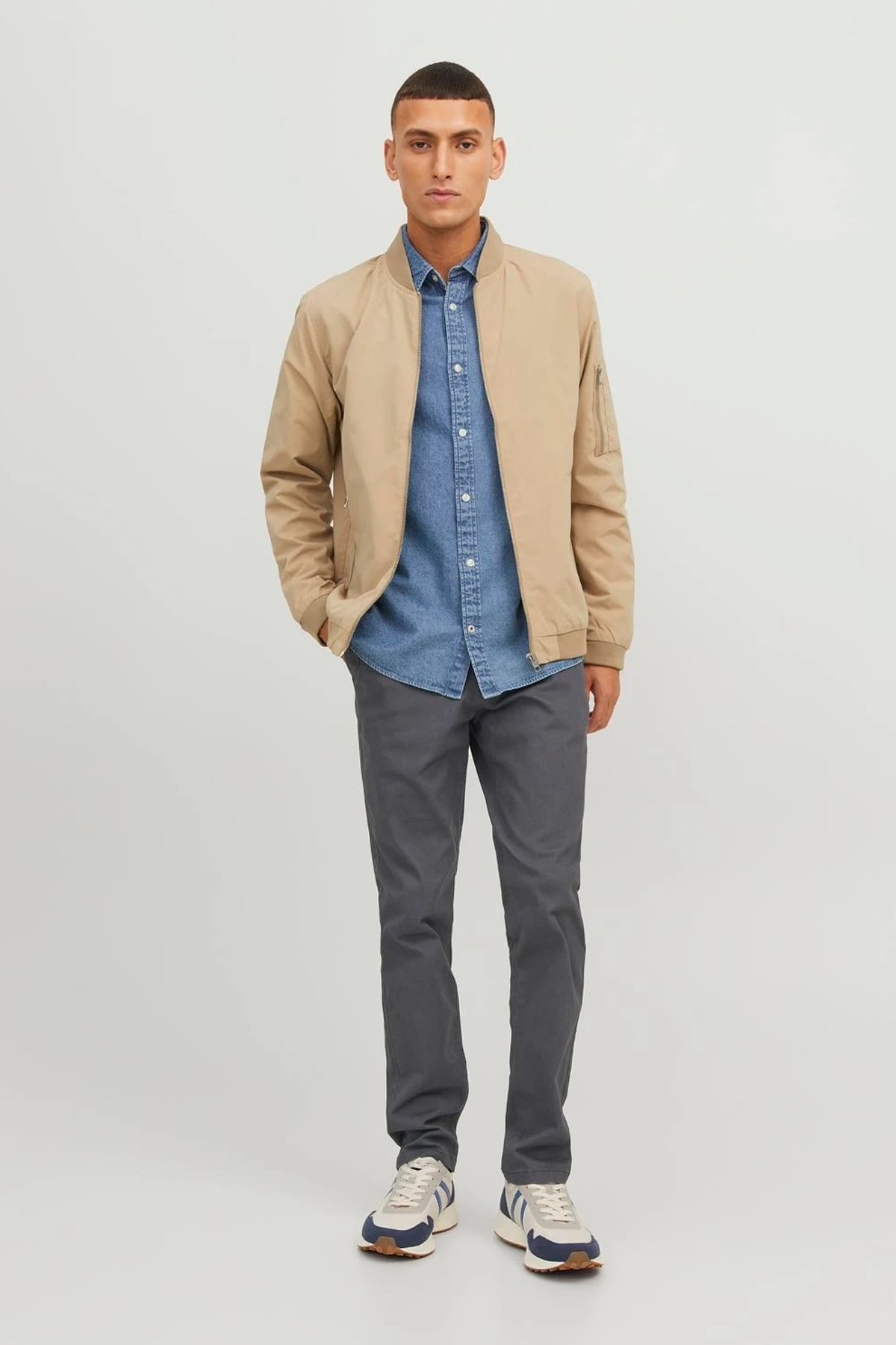 Jack & Jones Erkek Pantolon 12174152 Antrasit