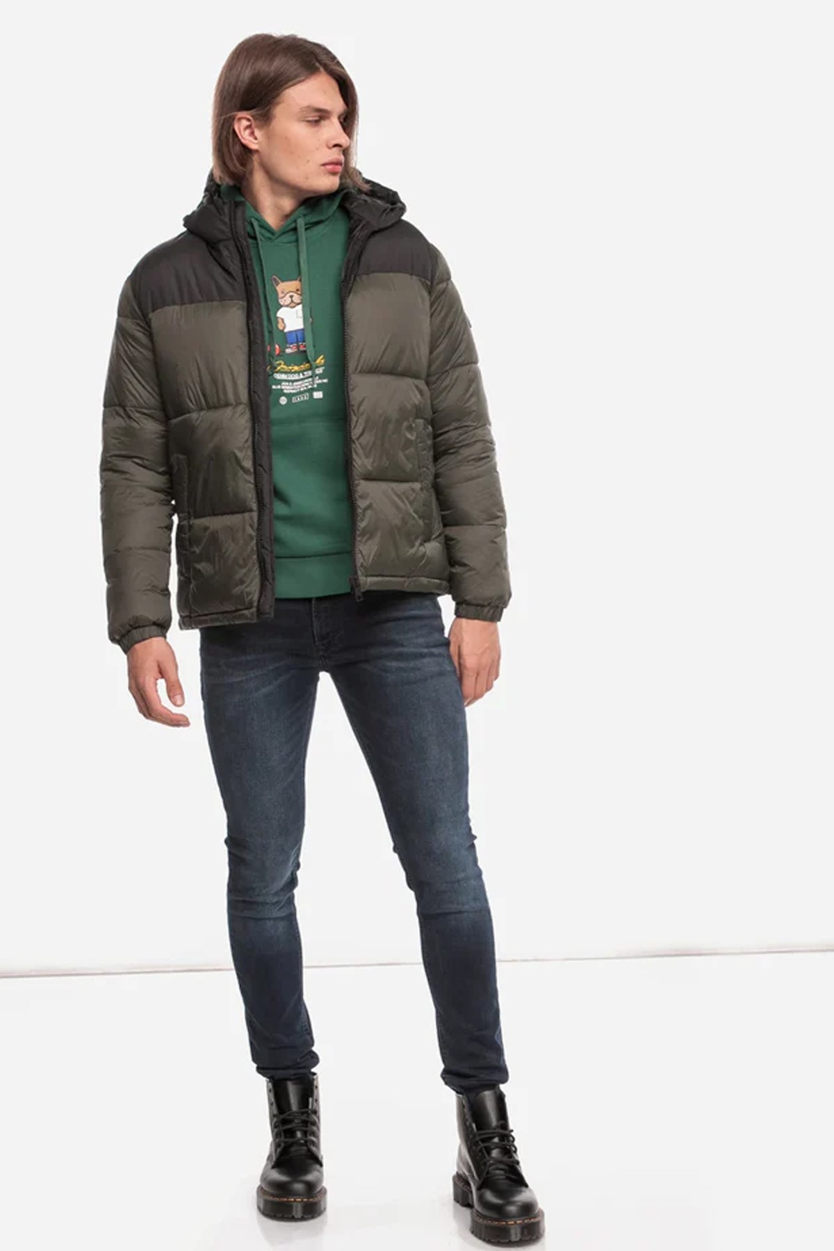Jack & Jones Erkek Sweatshirts 12176722 Yeşil
