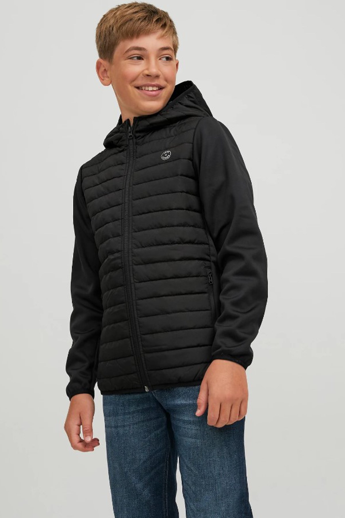 Jack & Jones Jjemulti Çocuk Mont 12182303 Siyah