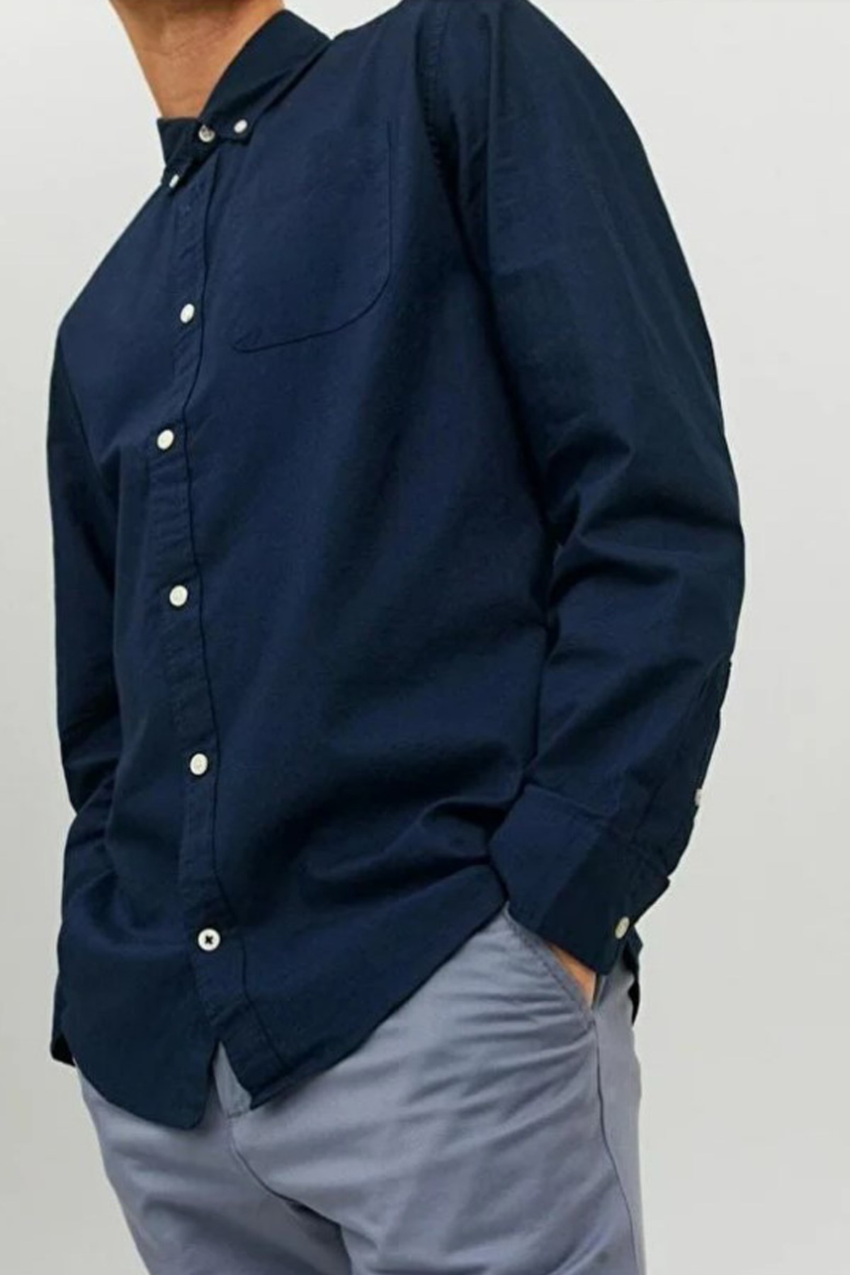 Jack & Jones Jjeoxford Erkek Gömlek 12182486 Lacivert