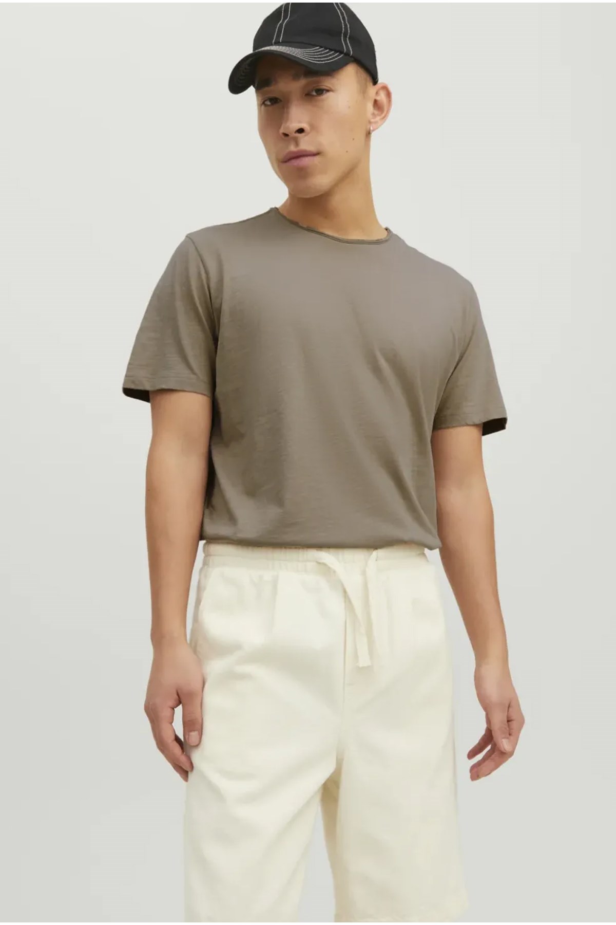 Jack & Jones Erkek Tişört 12182498 Bej