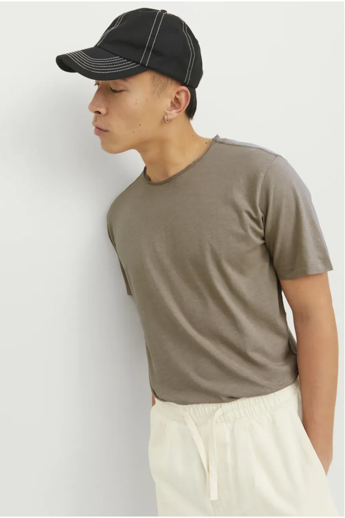 Jack & Jones Erkek Tişört 12182498 Bej