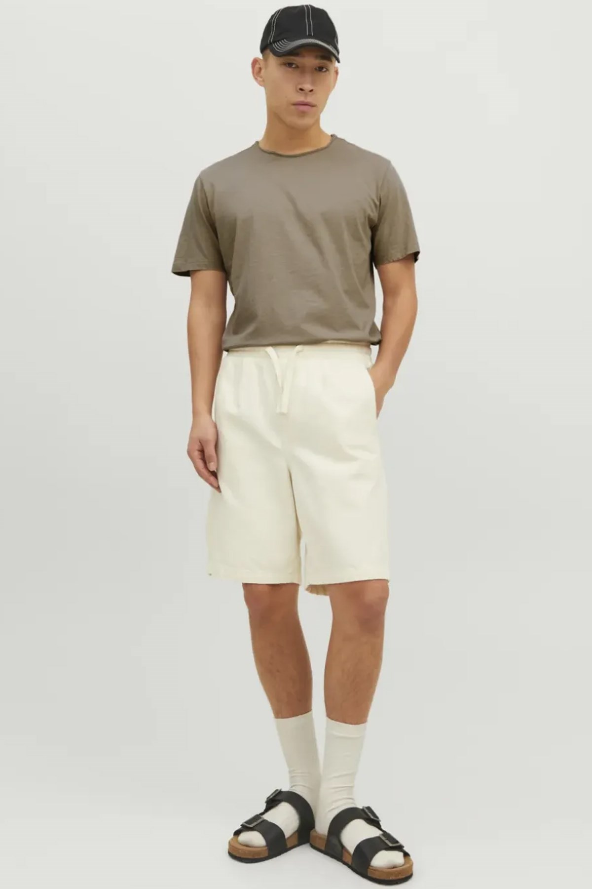 Jack & Jones Erkek Tişört 12182498 Bej