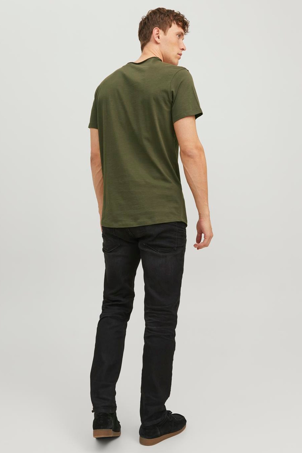 Jack & Jones Erkek Tişört 12182498 Haki