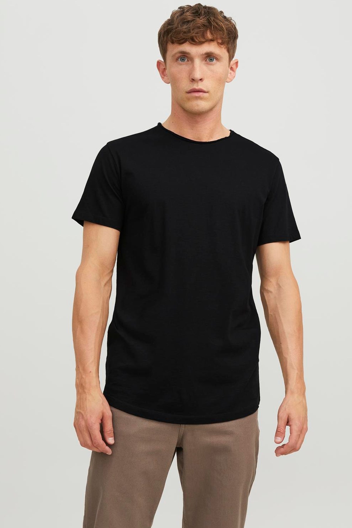 Jack & Jones Erkek Tişört 12182498 Siyah