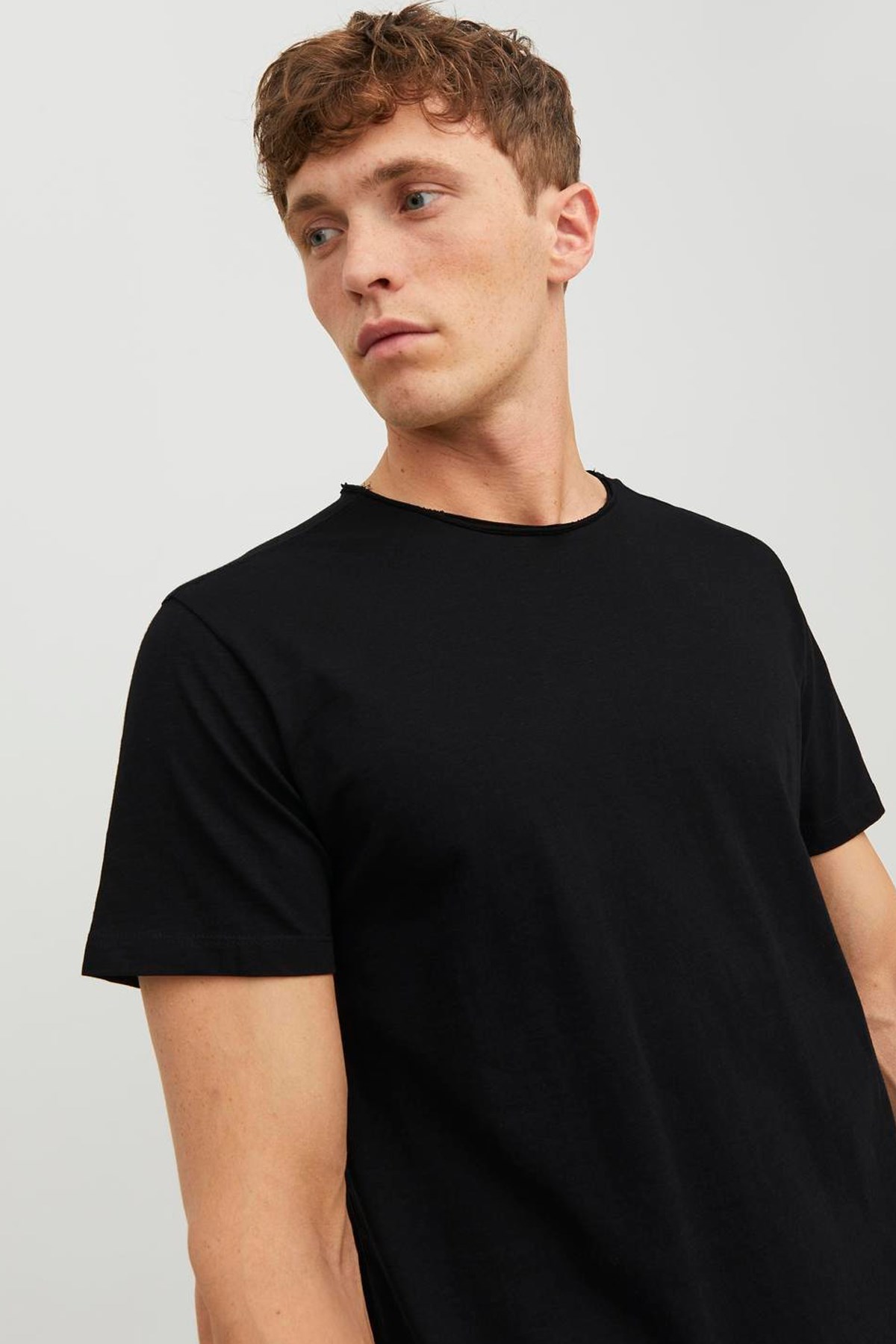 Jack & Jones Erkek Tişört 12182498 Siyah