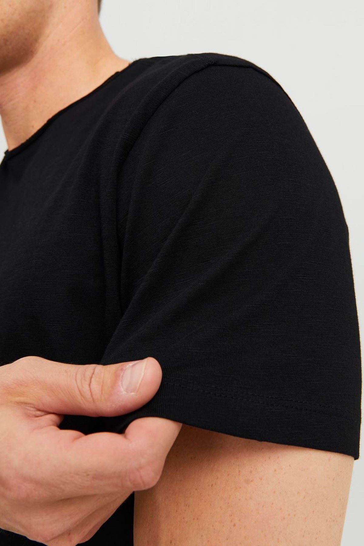 Jack & Jones Erkek Tişört 12182498 Siyah