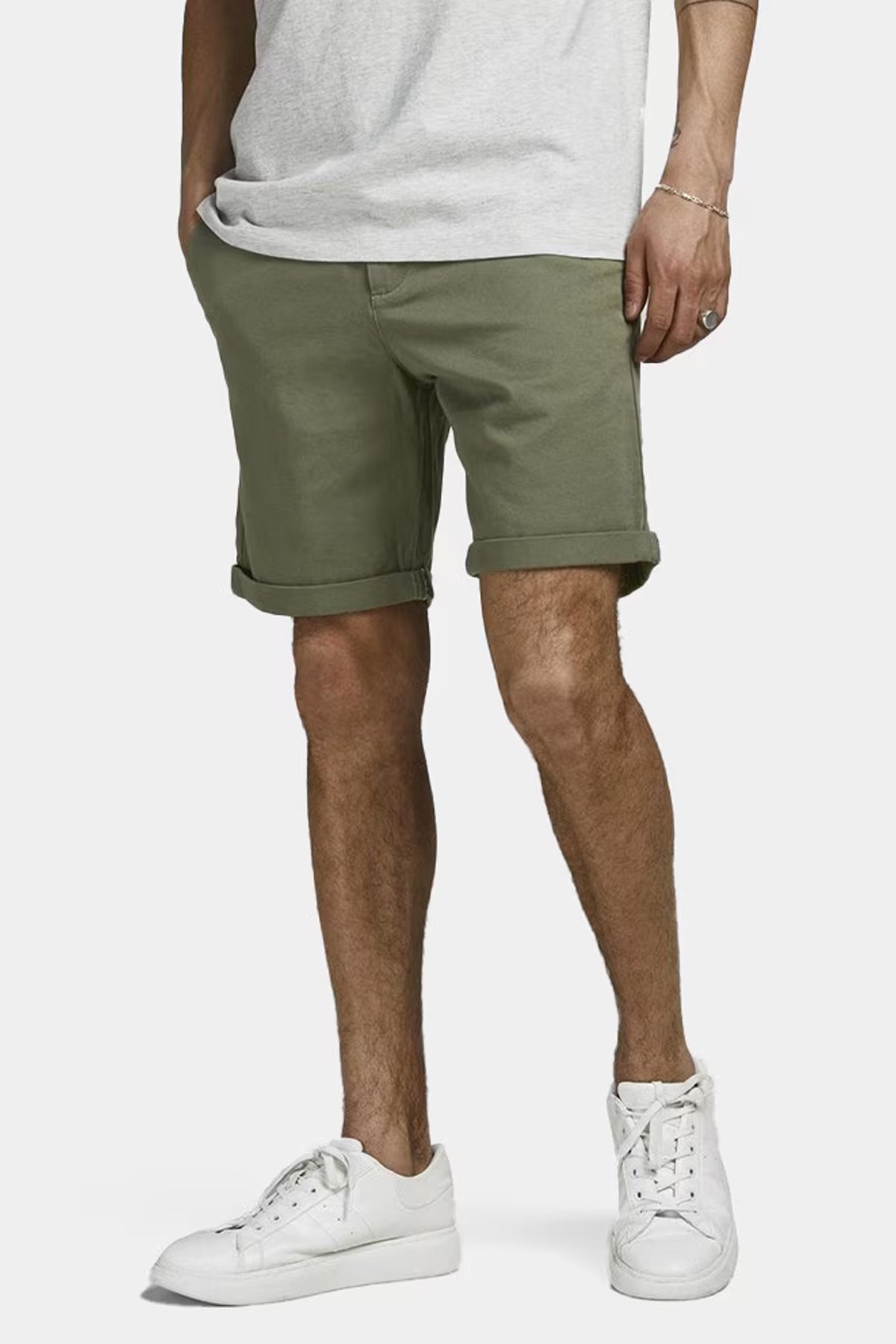 Jack & Jones Jpstdave Chino Shorts Srt Erkek Şort 12182549 Haki