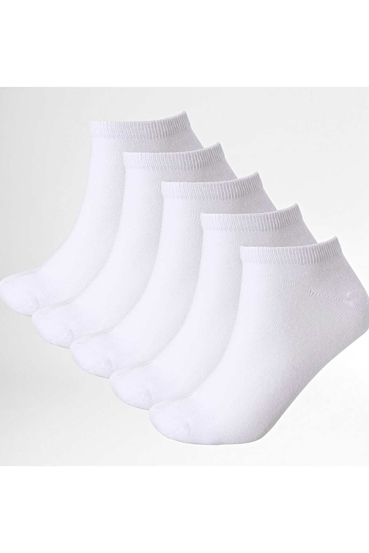 Jack & Jones Unisex 5 Pack Çorap 12186046 Beyaz