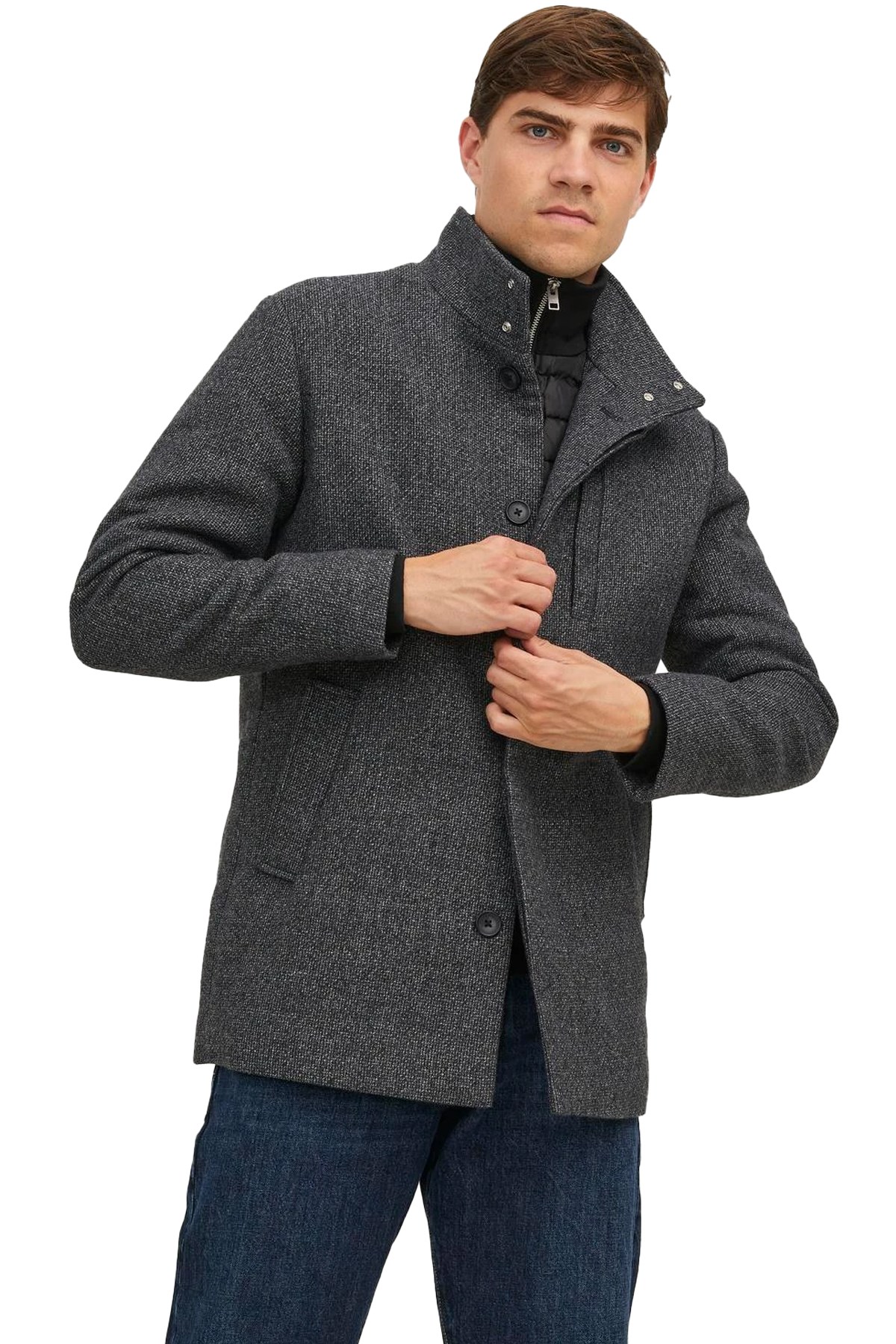 Jack & Jones Erkek Kaban 12189349 Antrasit