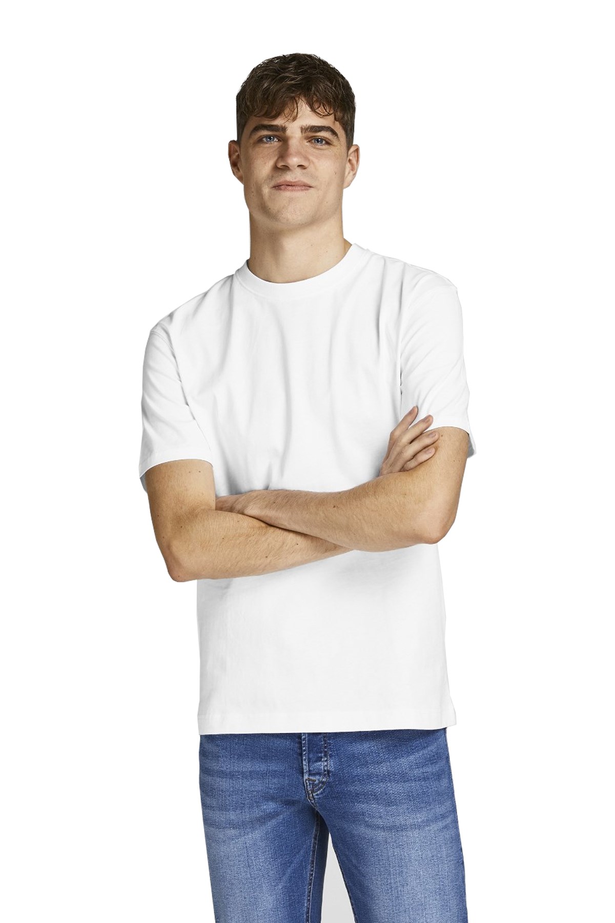 Jack & Jones Erkek Tişört 12190467 Beyaz