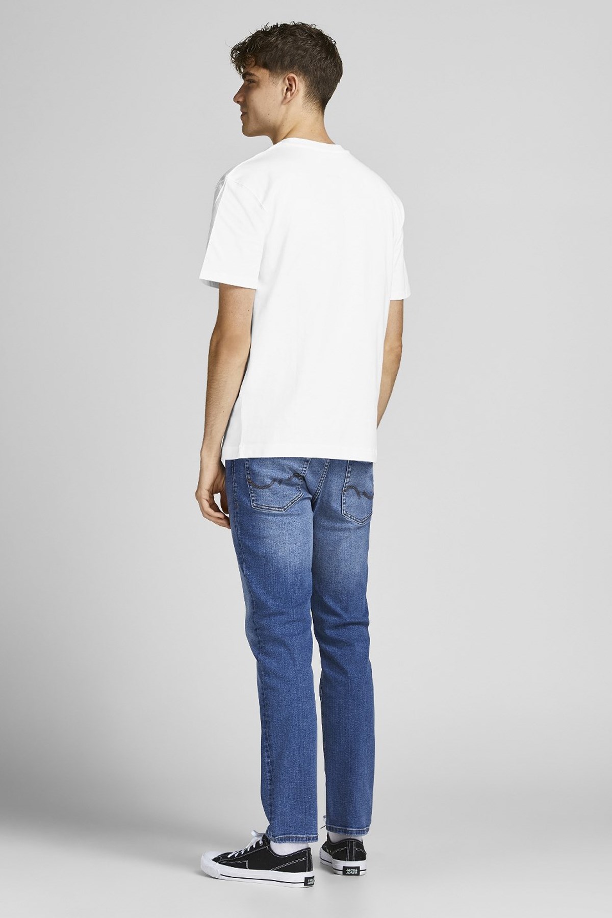 Jack & Jones Erkek Tişört 12190467 Beyaz