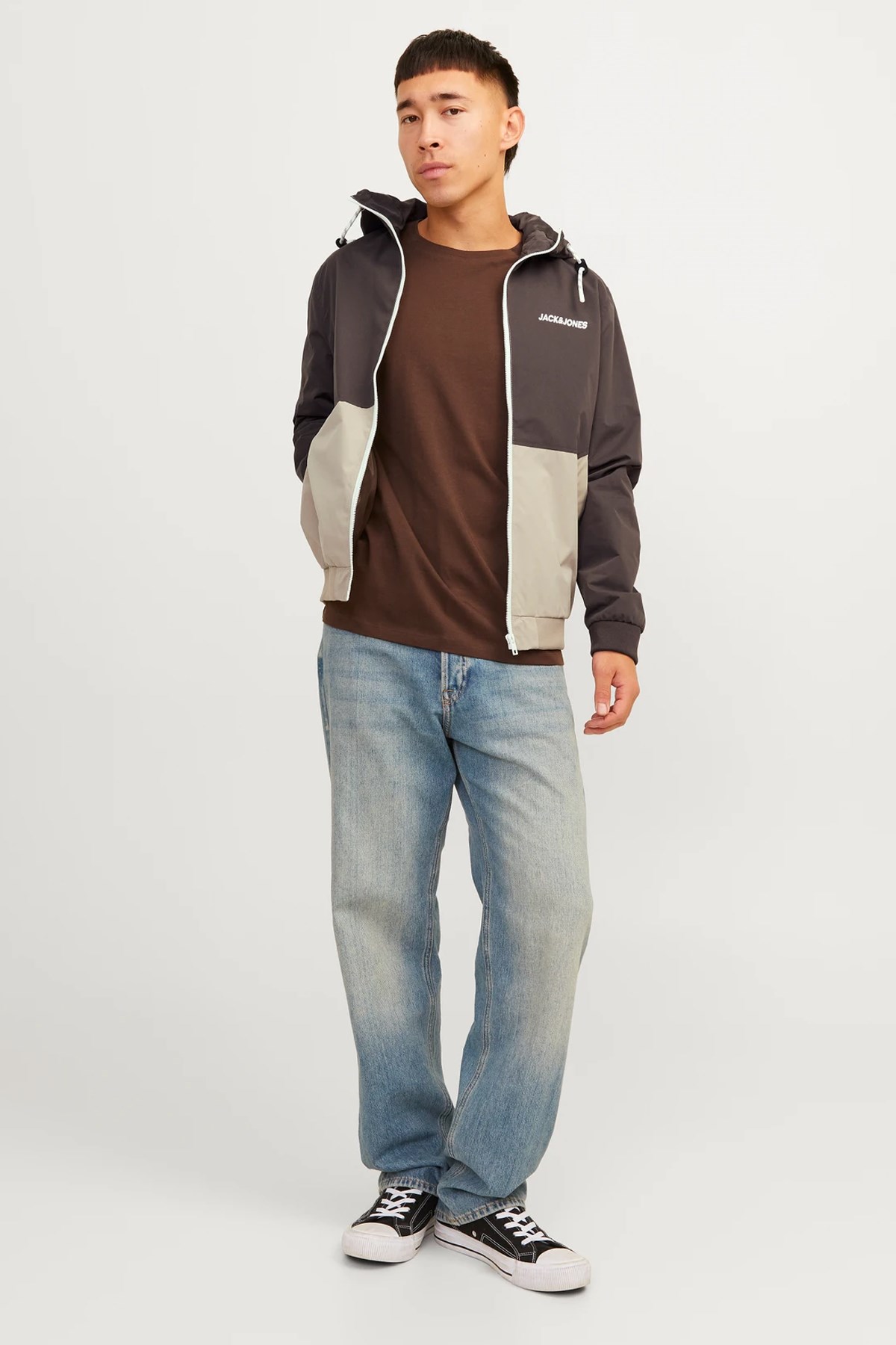 Jack & Jones Erkek Sweatshirt 12200208 Kahverengi