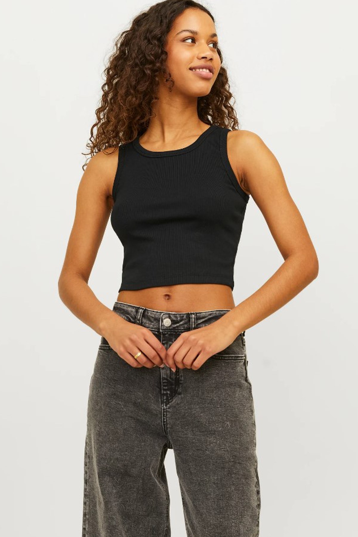 Jack & Jones Jxfallon Kadın Atlet 12200401 Siyah