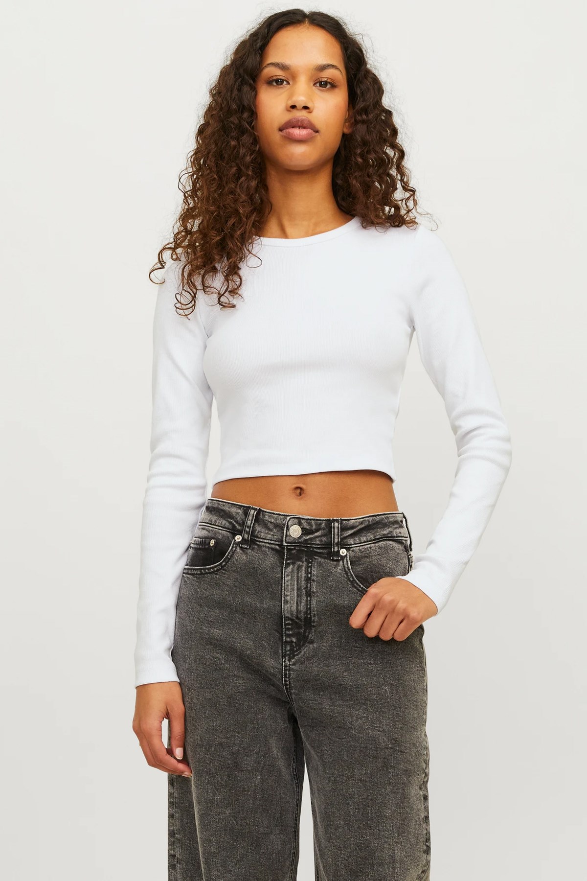 Jack & Jones Jxfeline Kadın Tişört Beyaz