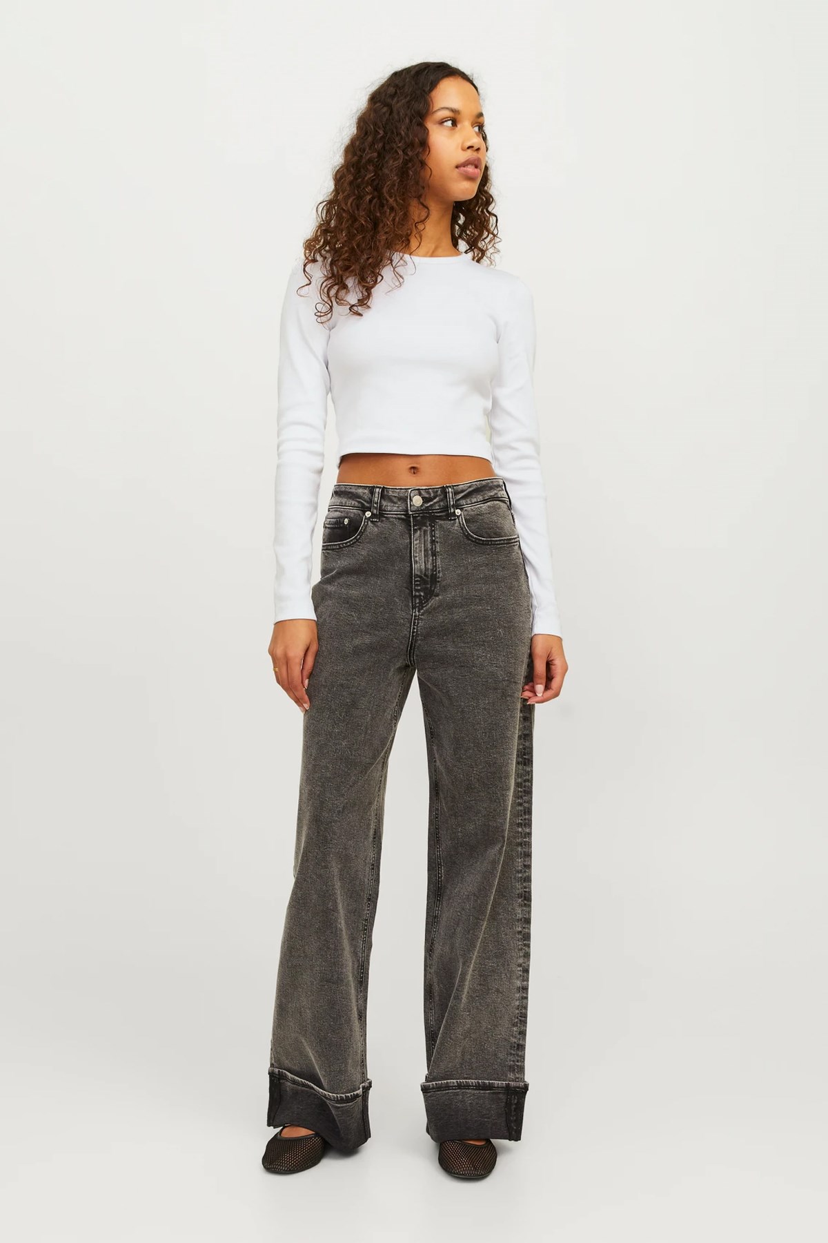Jack & Jones Jxfeline Kadın Tişört Beyaz