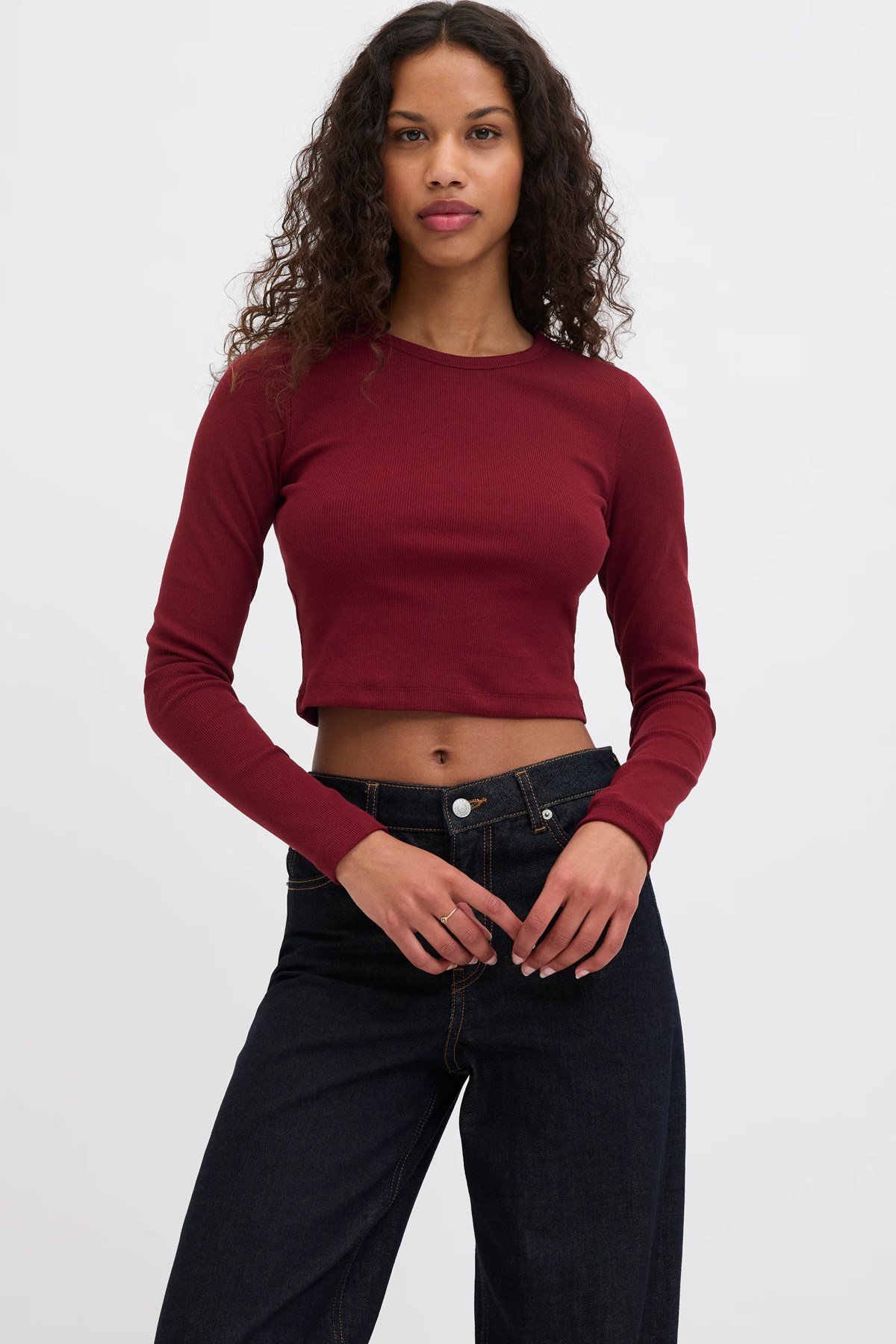 Jack & Jones Jxfeline Kadın Tişört Kırmızı