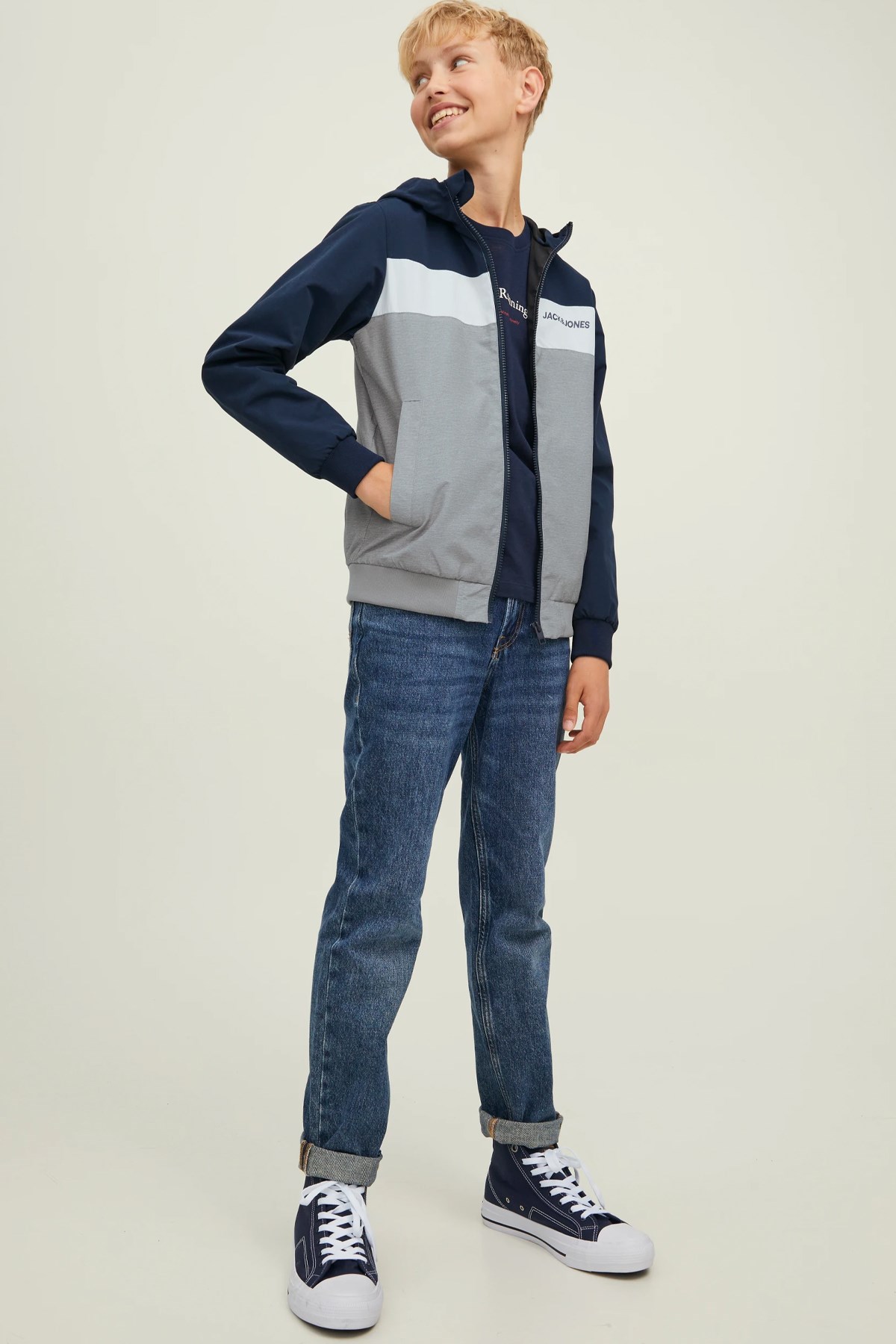 Jack & Jones Çocuk Jjerush Ceket 12200453 Lacivert