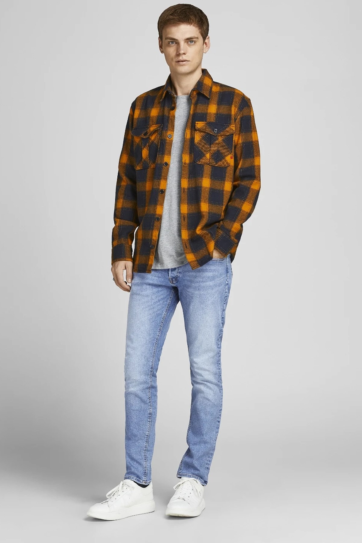 Jack & Jones Glenn Original Slim Fit Erkek Jeans 12203510 Mavi