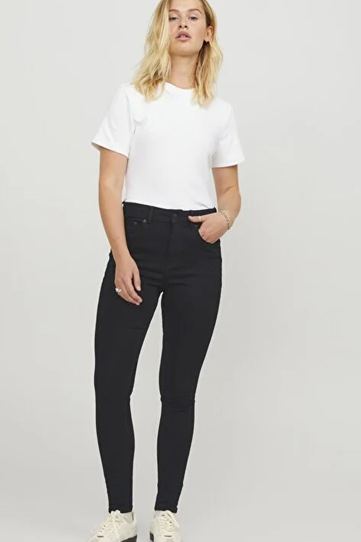 Jack & Jones Jxsydney Skinny Kadın Jean Siyah