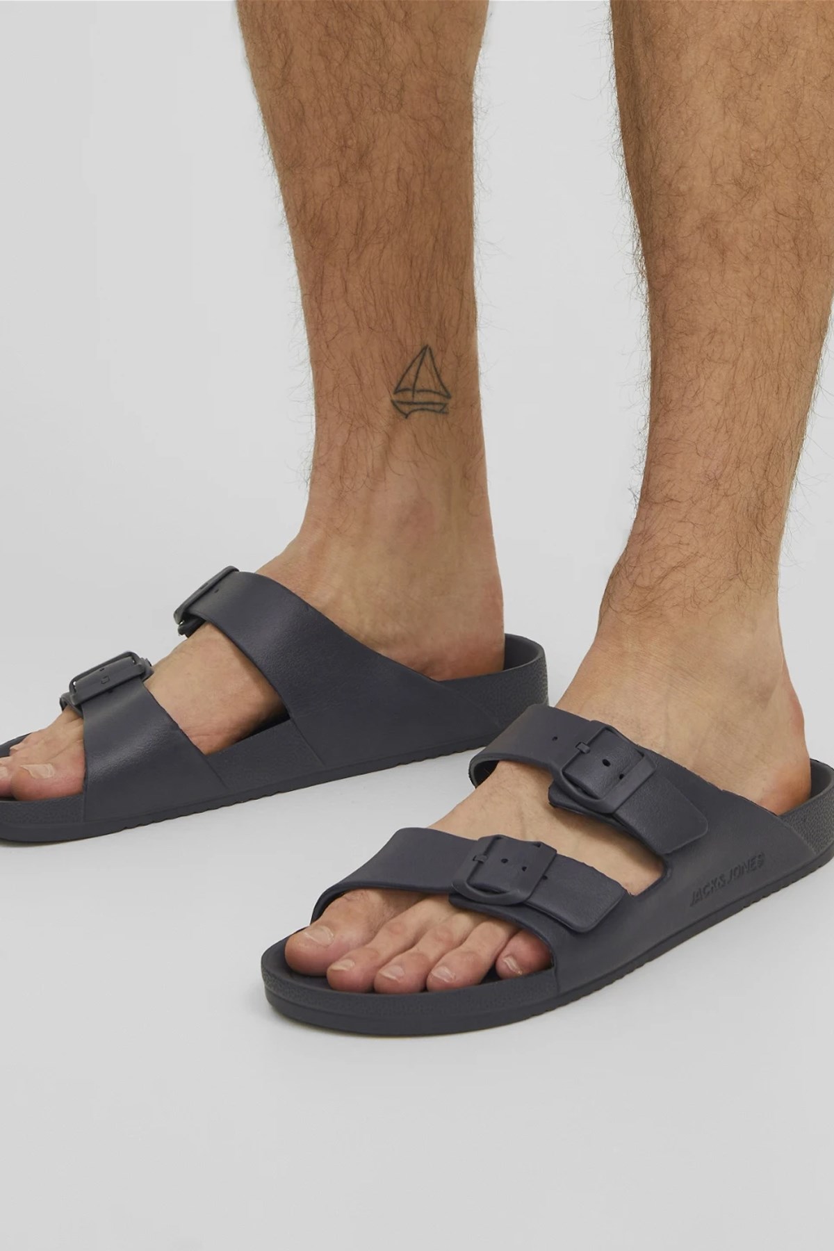 Jack & Jones Jfwcroxton Erkek Terlik 12204004 Antrasit