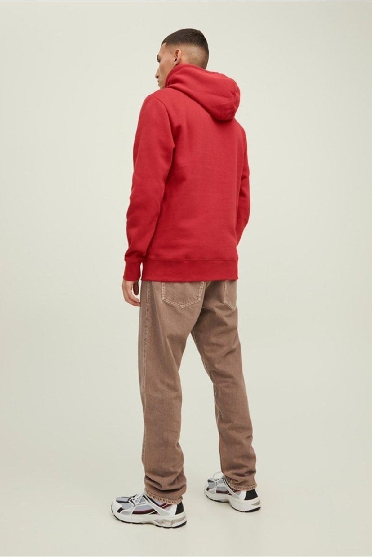 Jack & Jones Jprbluarchie Erkek Sweatshirt 12216335 Kırmızı