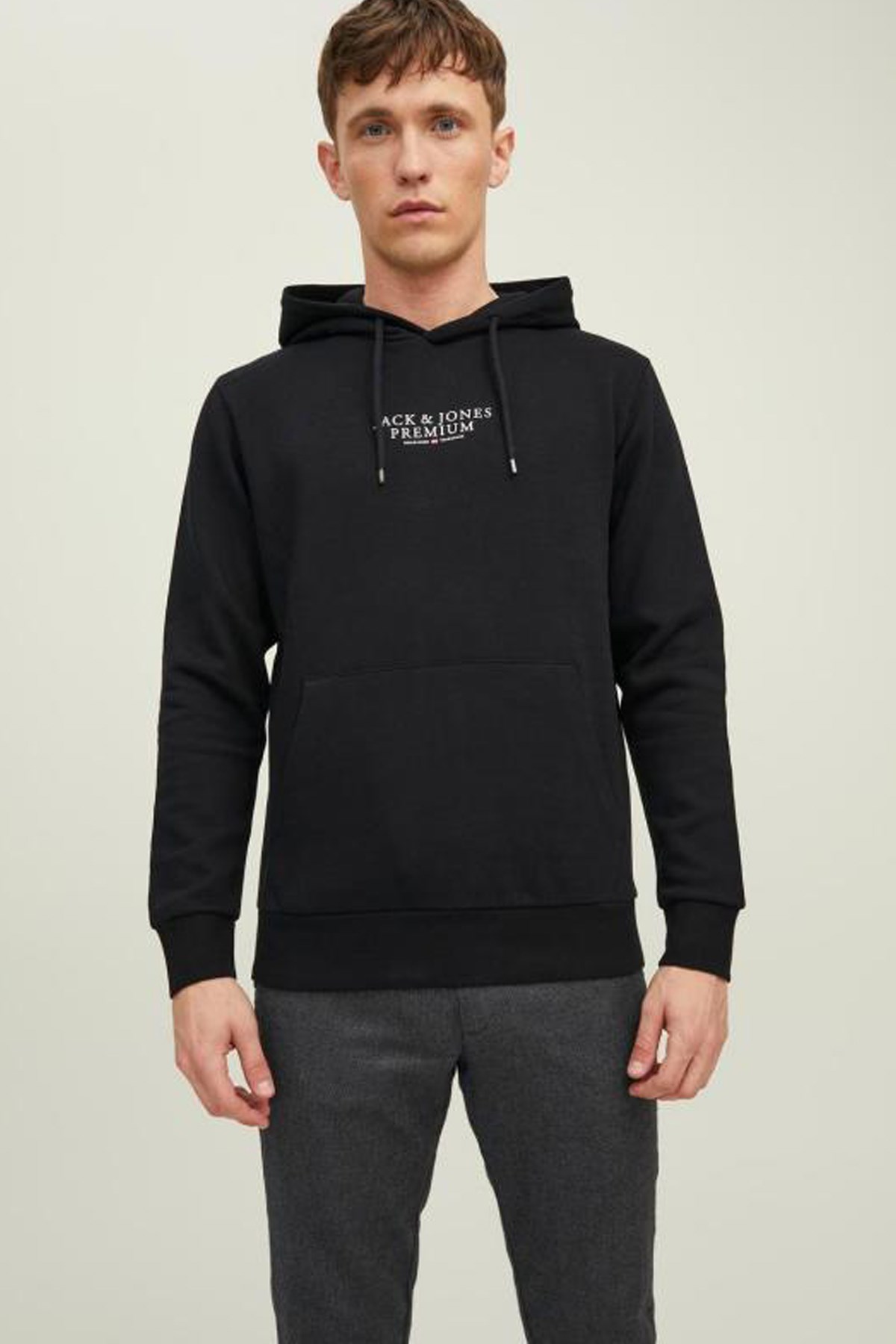 Jack & Jones Jprbluarchie Erkek Sweatshirt 12216335 Siyah