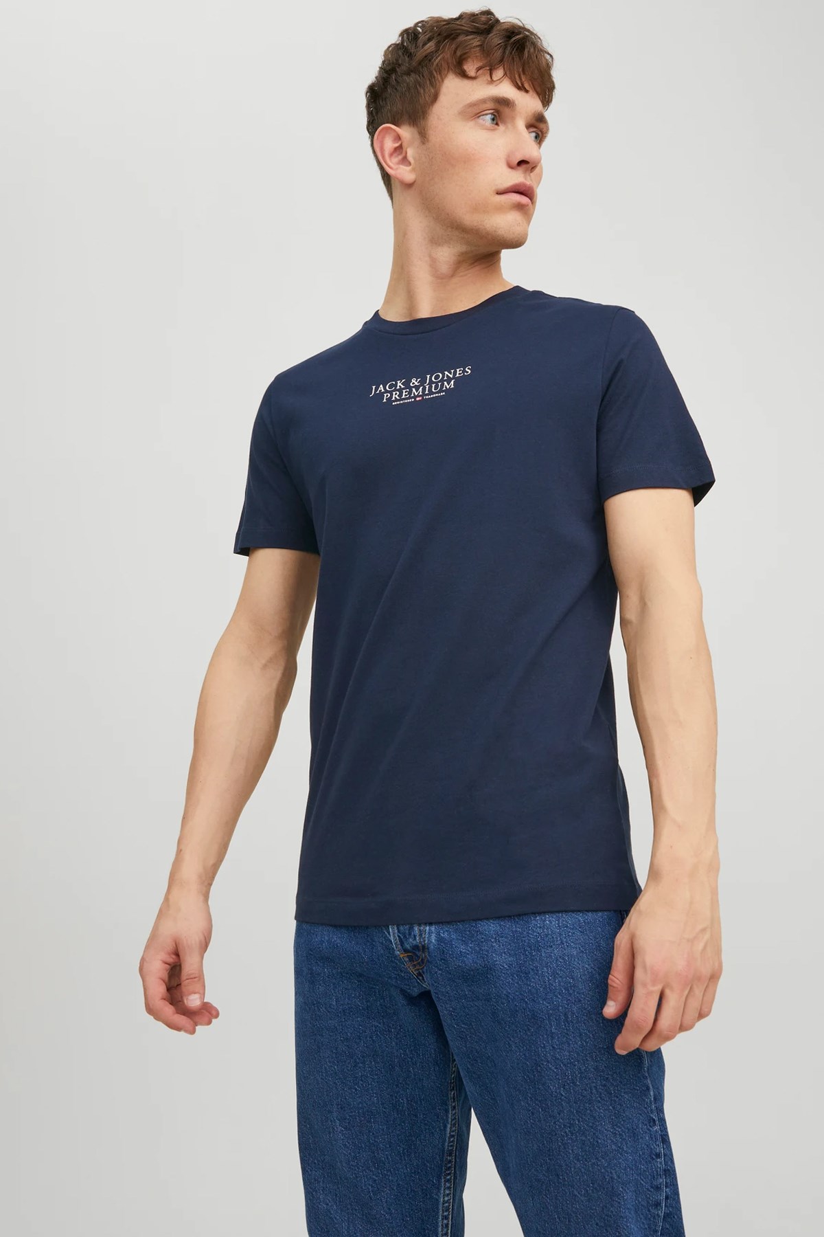 Jack & Jones Jprbluarchie Erkek Tişört 12217167 Lacivert
