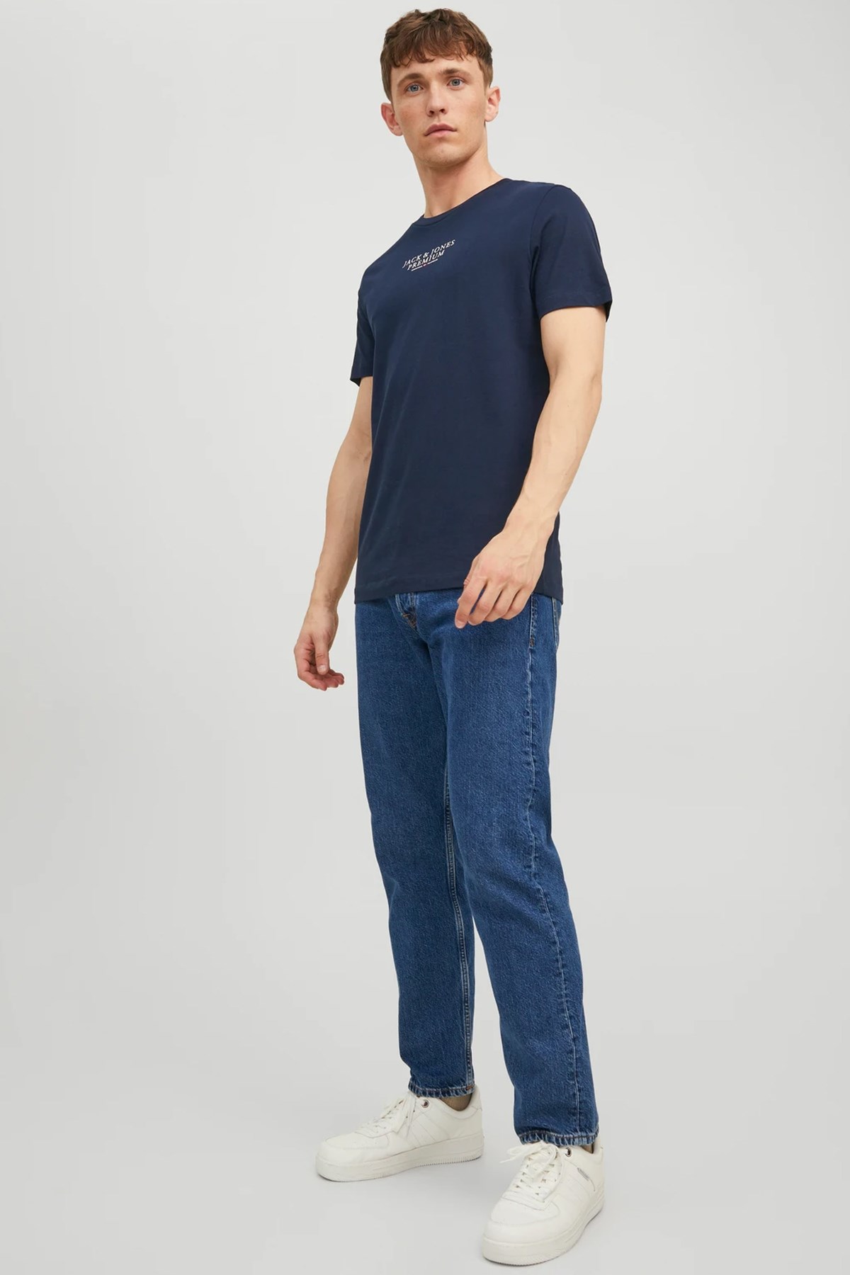 Jack & Jones Jprbluarchie Erkek Tişört 12217167 Lacivert