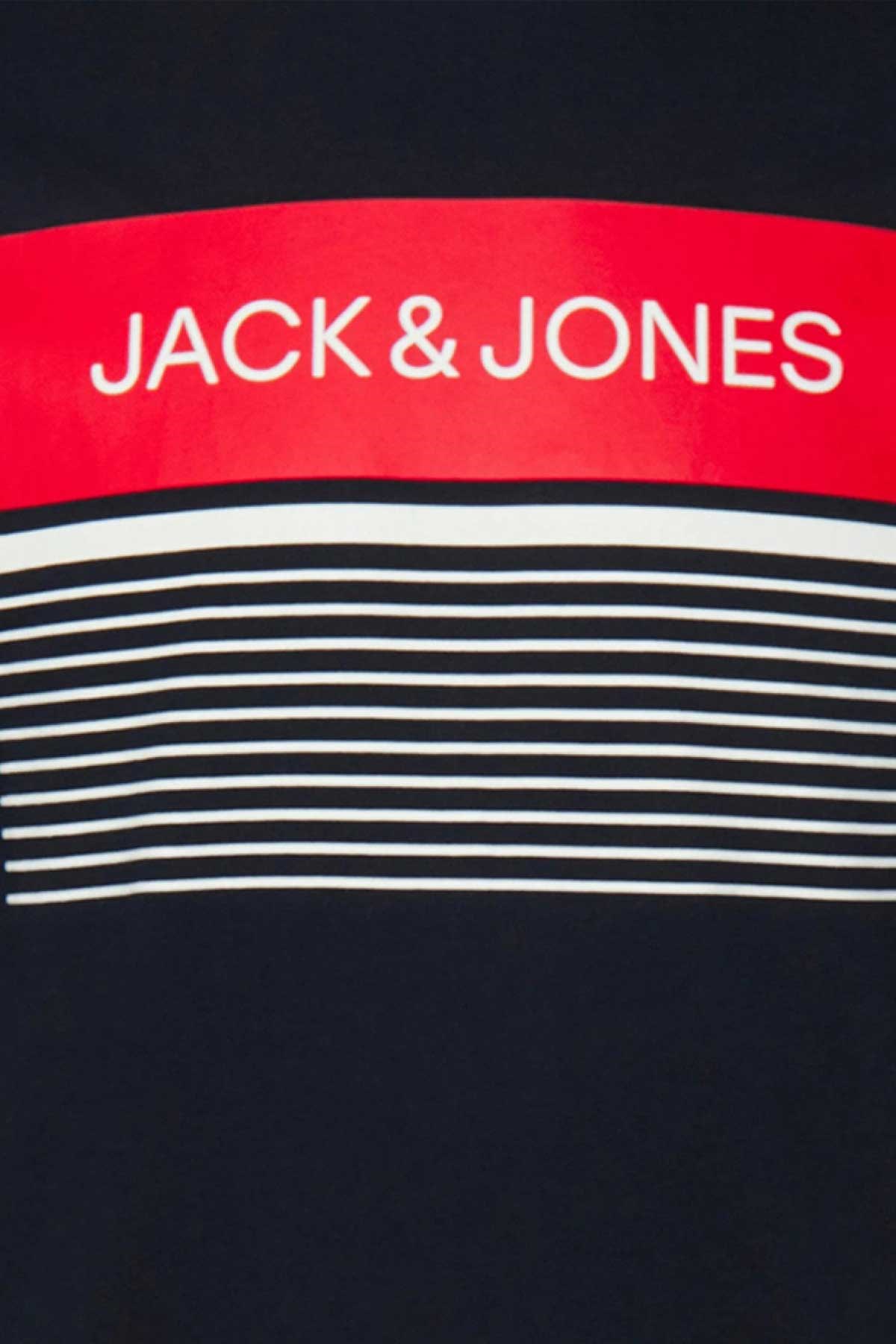 Jack & Jones Jjtravis Erkek Tişört 12221009 Lacivert