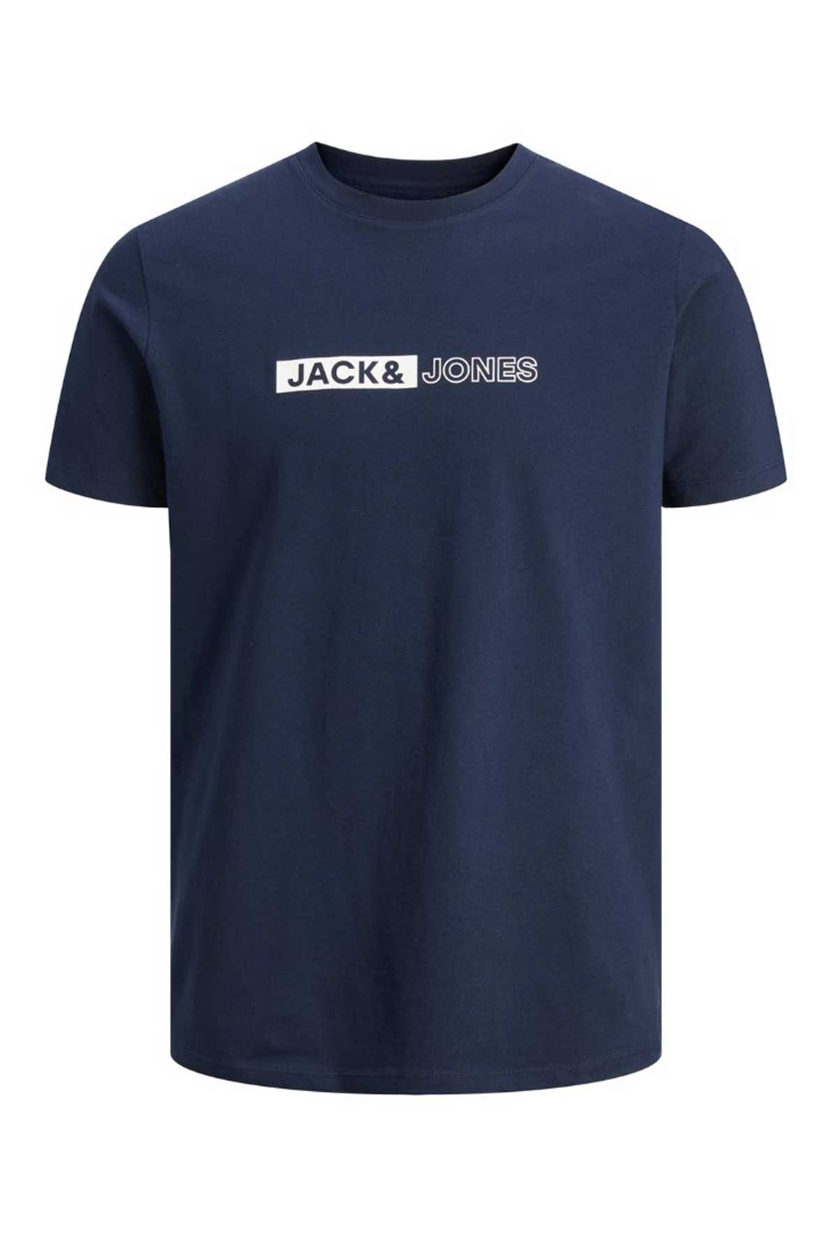 Jack & Jones Jjneo Erkek Tişört 12221946 Lacivert